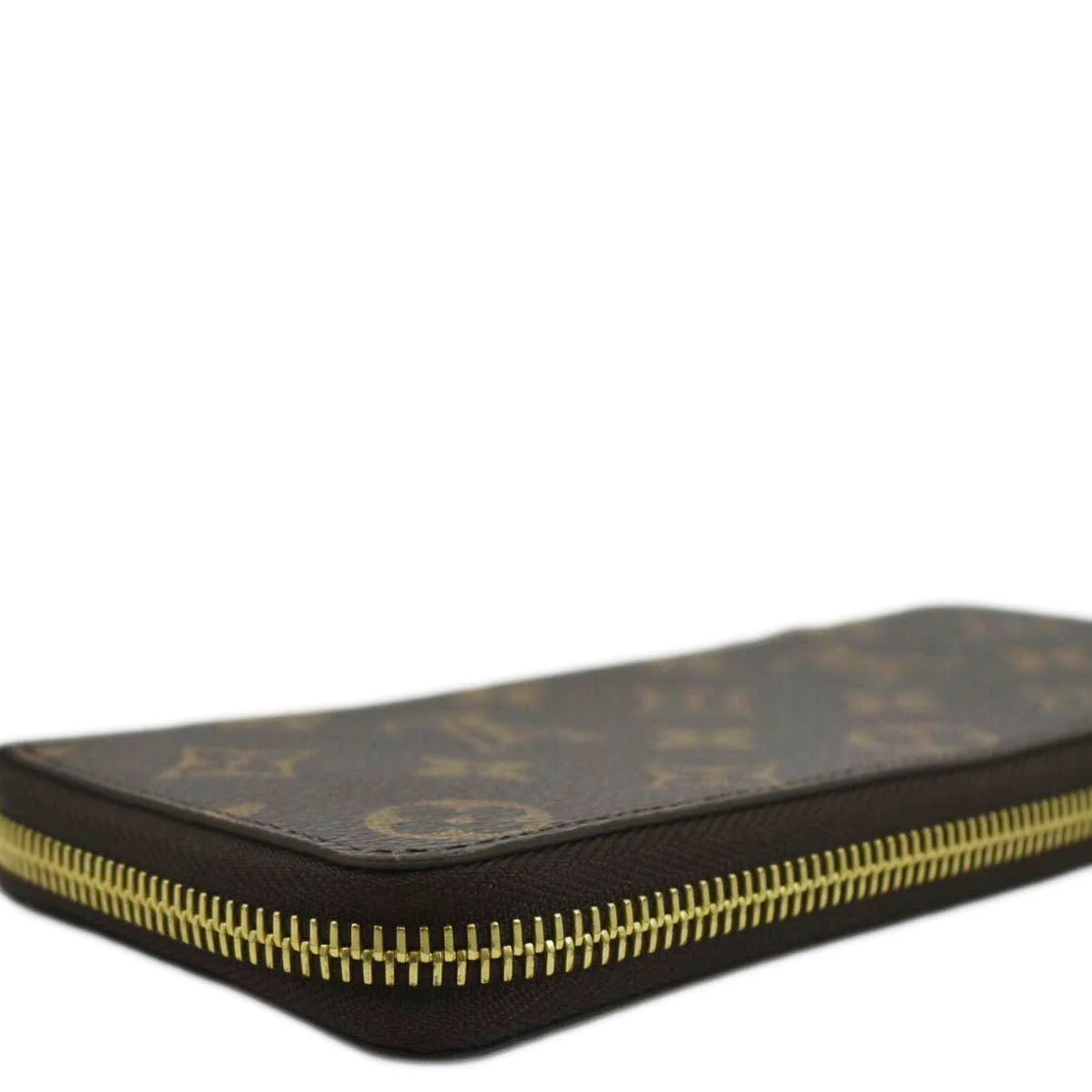 LOUIS VUITTON Clemence Monogram Canvas Zippy Wallet Brown - Image 6