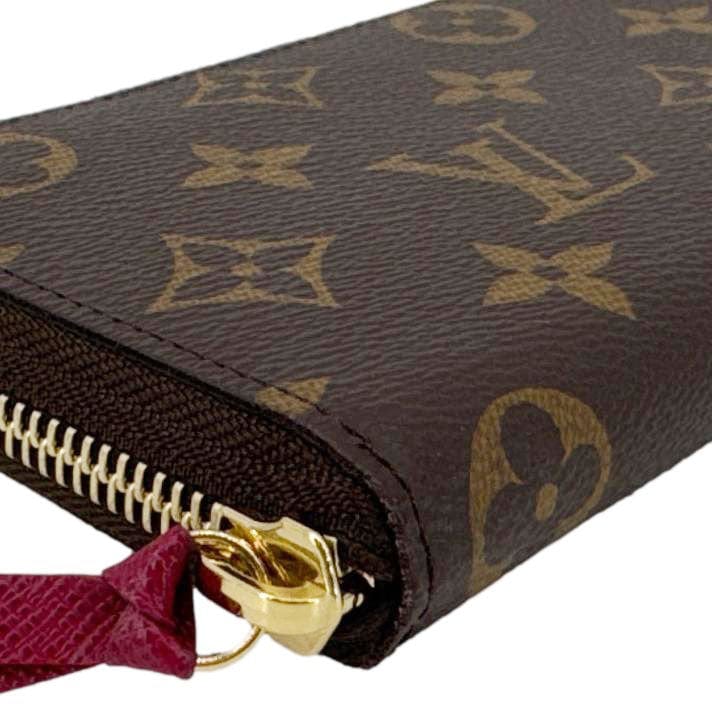 LOUIS VUITTON Clemence Monogram Canvas Zippy Wallet Brown - Image 5