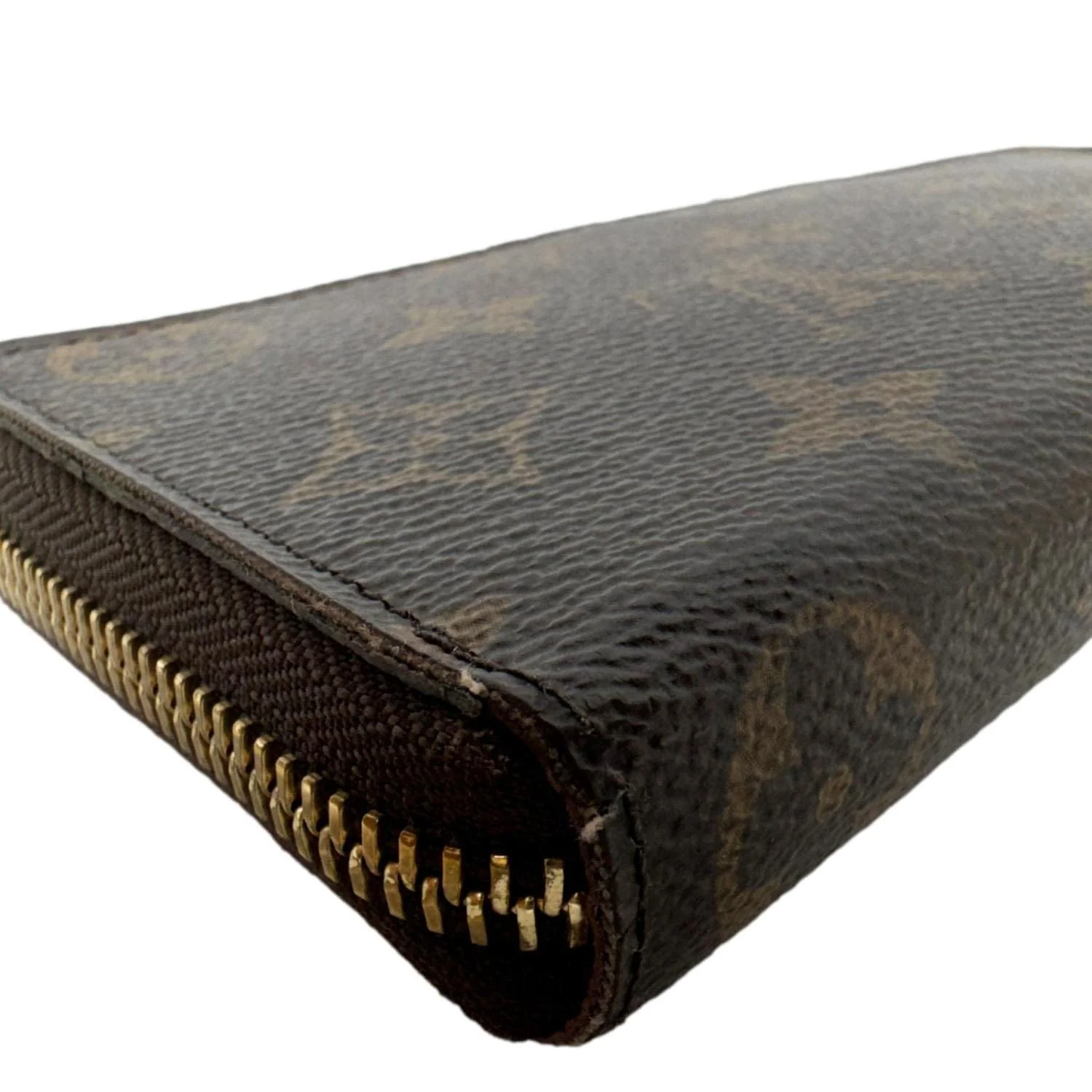 LOUIS VUITTON Clemence Monogram Canvas Zippy Wallet Brown - Image 7