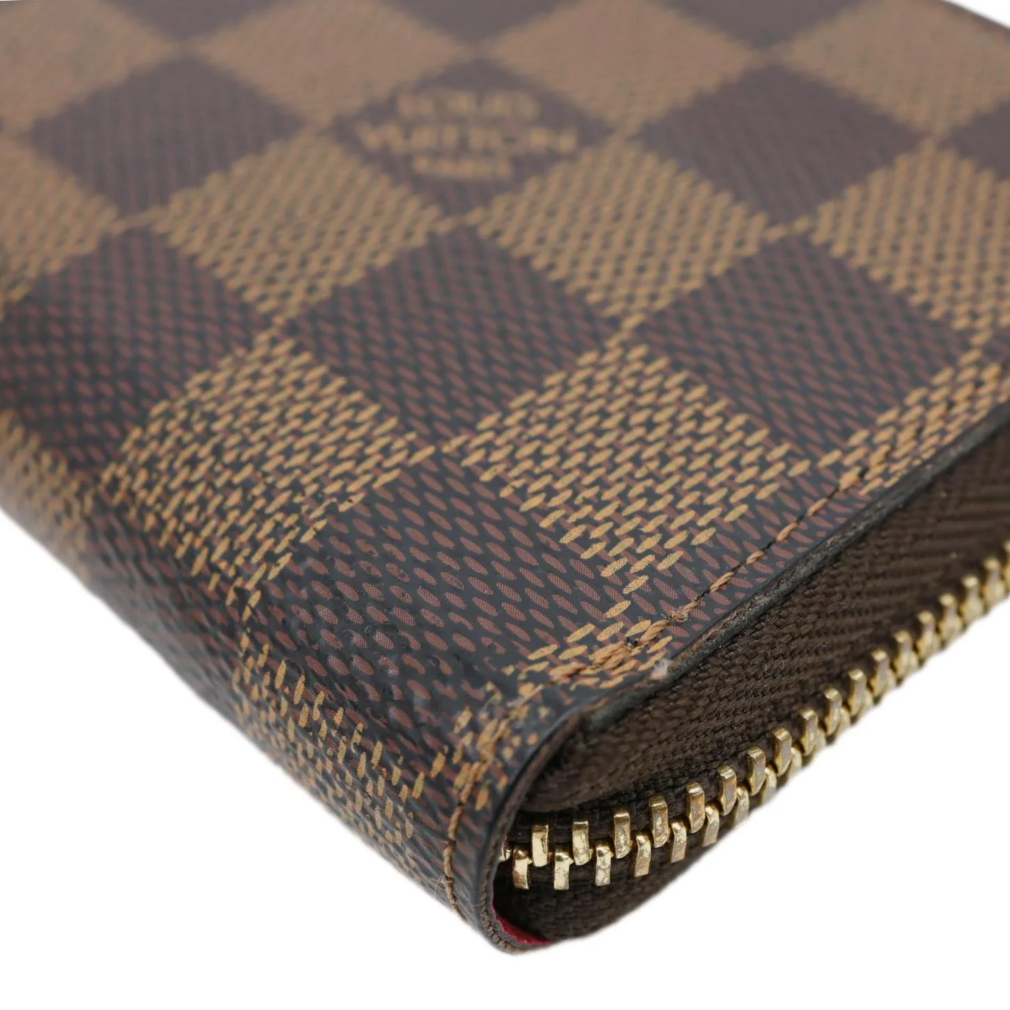 LOUIS VUITTON Clemence Damier Ebene Zippy Wallet Brown - Image 7