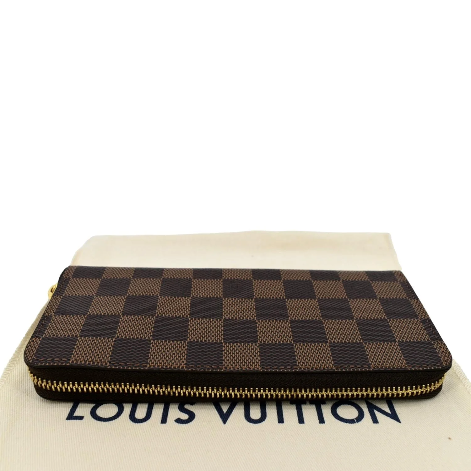 LOUIS VUITTON Clemence Damier Ebene Zippy Wallet Brown - Image 3