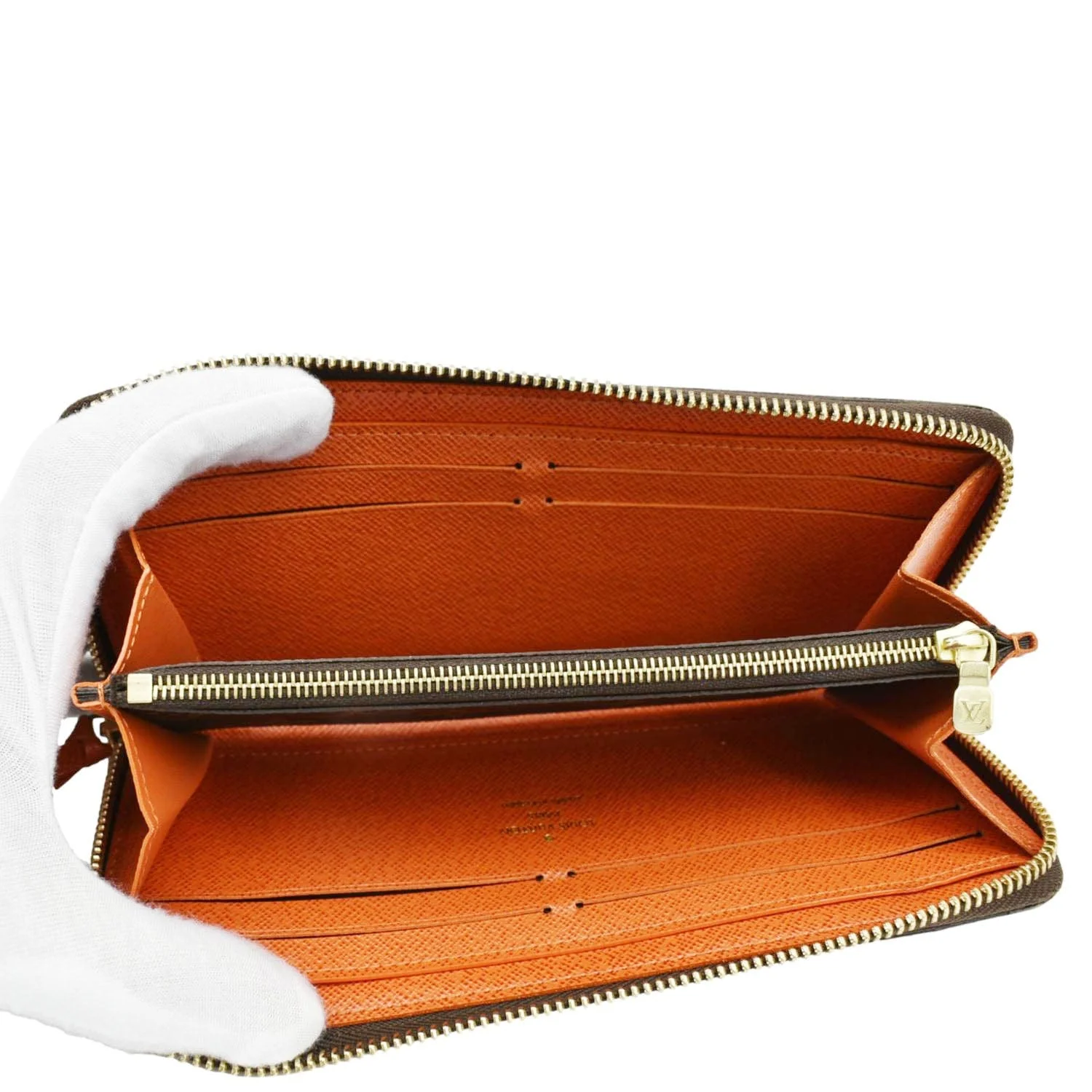 LOUIS VUITTON Clemence Monogram Canvas Zippy Wallet Brown - Image 10