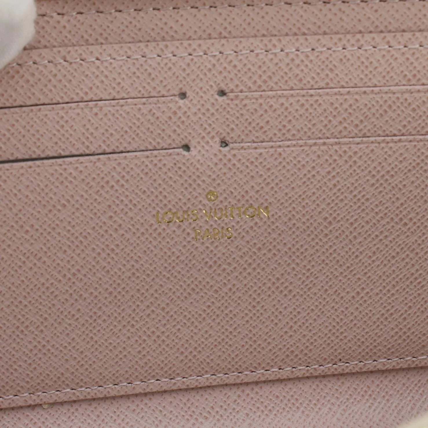 LOUIS VUITTON Clemence Damier Azur Wallet Rose Ballerine - Image 12