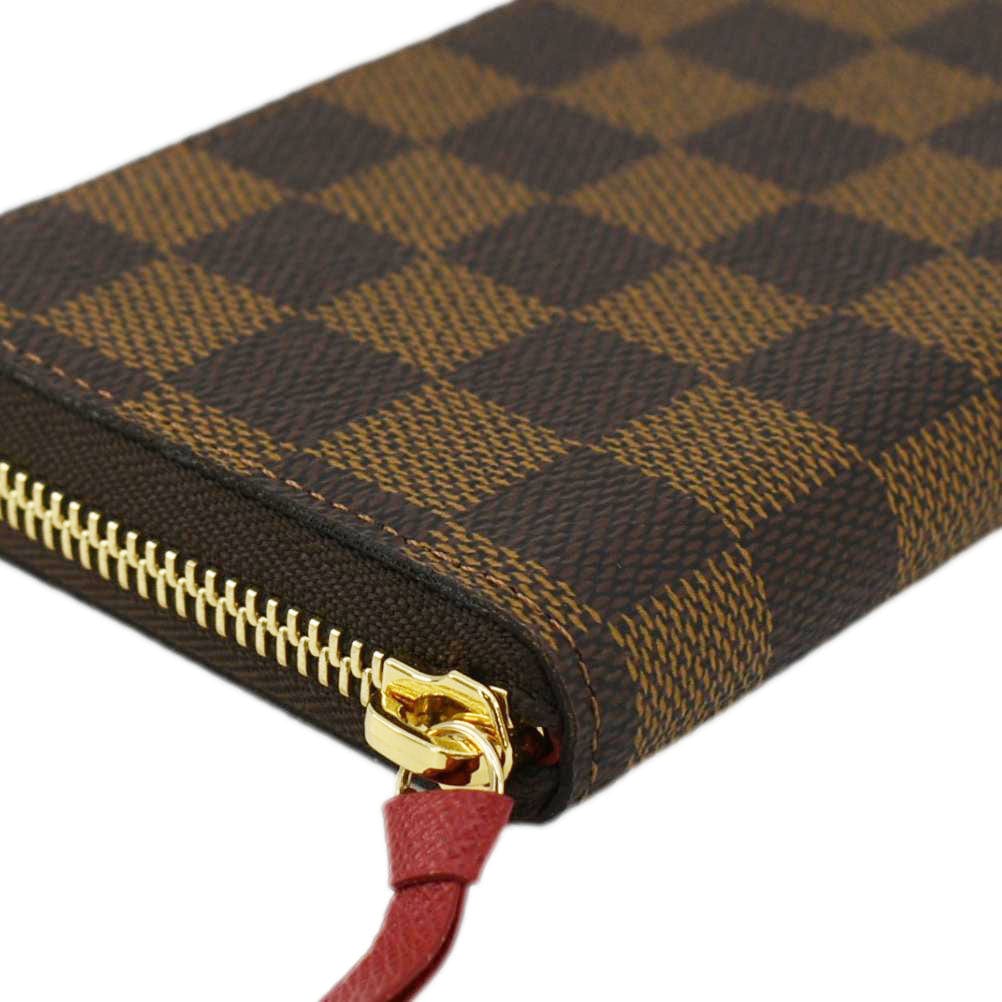 LOUIS VUITTON Clemence Damier Ebene Zippy Wallet Brown - Image 6