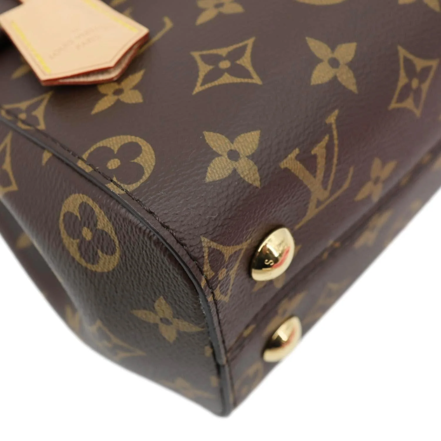 LOUIS VUITTON Cluny BB Monogram Canvas Crossbody Bag Brown - Image 8