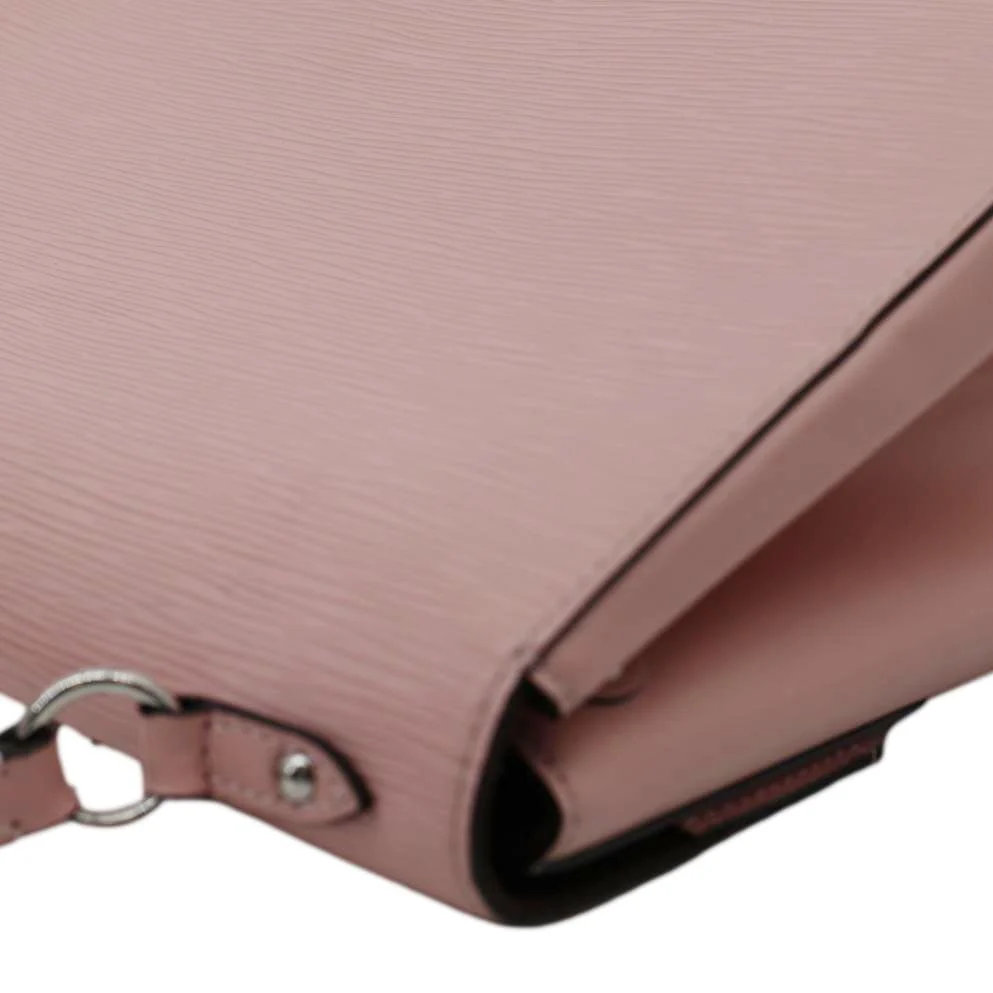 LOUIS VUITTON Cluny MM Epi Leather Top Handle Crossbody Bag Rose Ballerine - Image 7