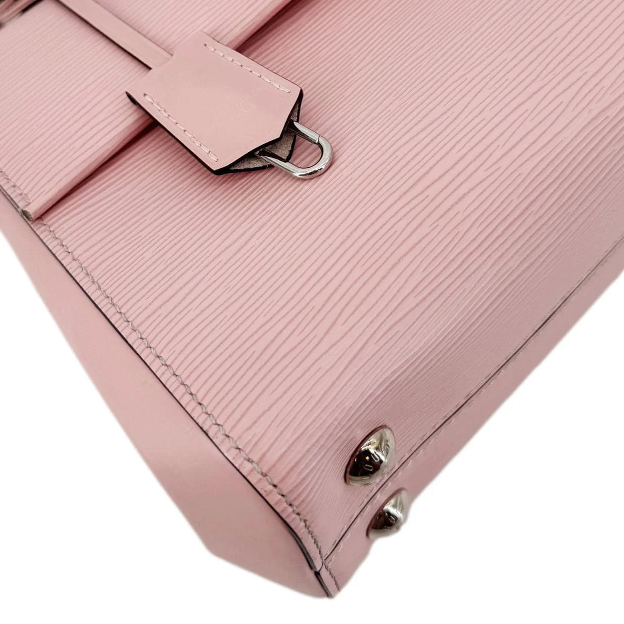 LOUIS VUITTON Cluny BB Epi Leather Top Handle Crossbody Bag Pink - Image 7