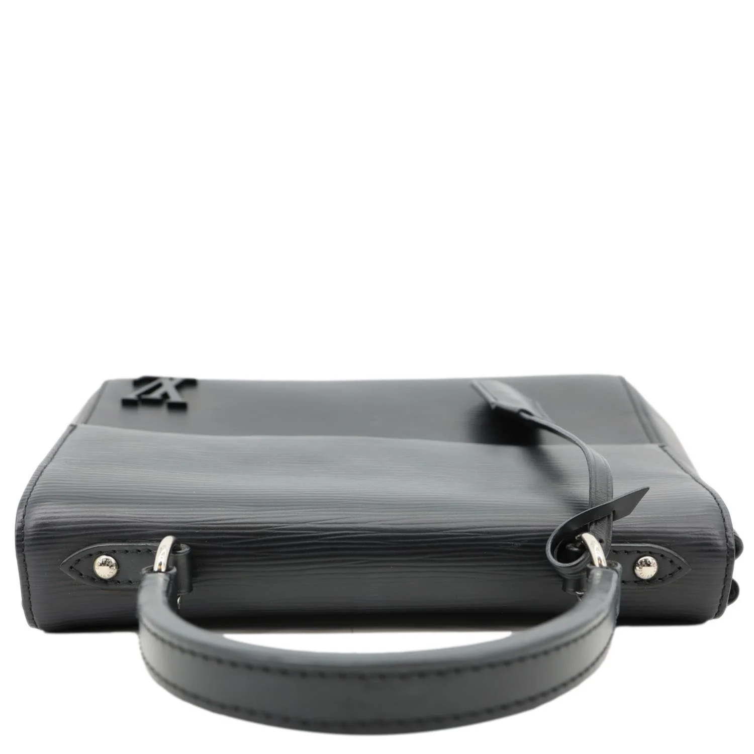 LOUIS VUITTON Cluny BB Epi Leather Top Handle Crossbody Bag Black - Image 4