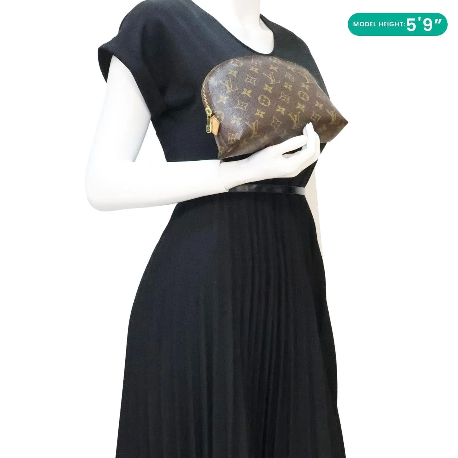 LOUIS VUITTON PM Monogram Canvas Cosmetic Pouch Brown - Image 2
