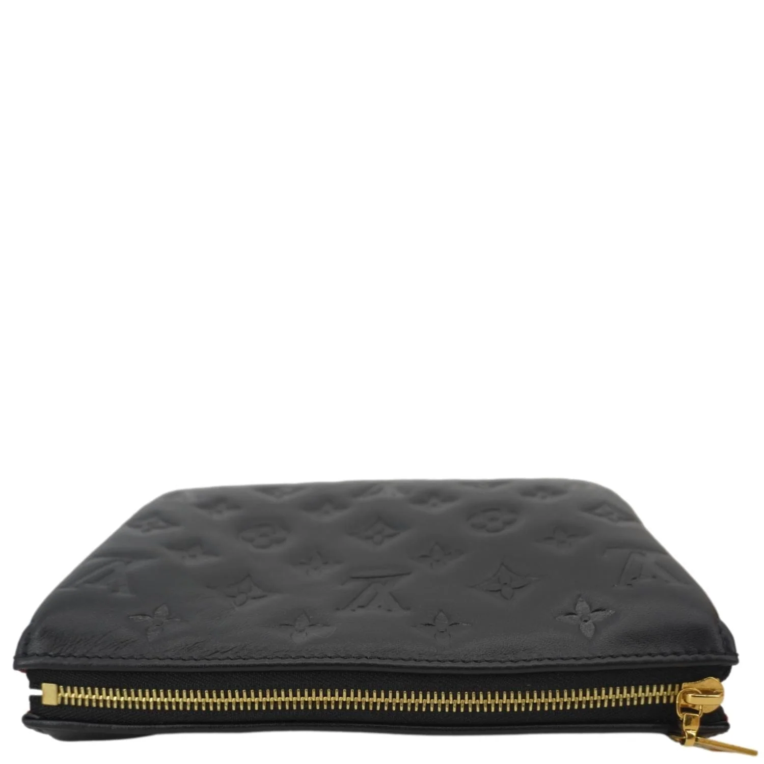 LOUIS VUITTON Coussin BB Monogram Embossed Leather Shoulder Bag Black - Image 5