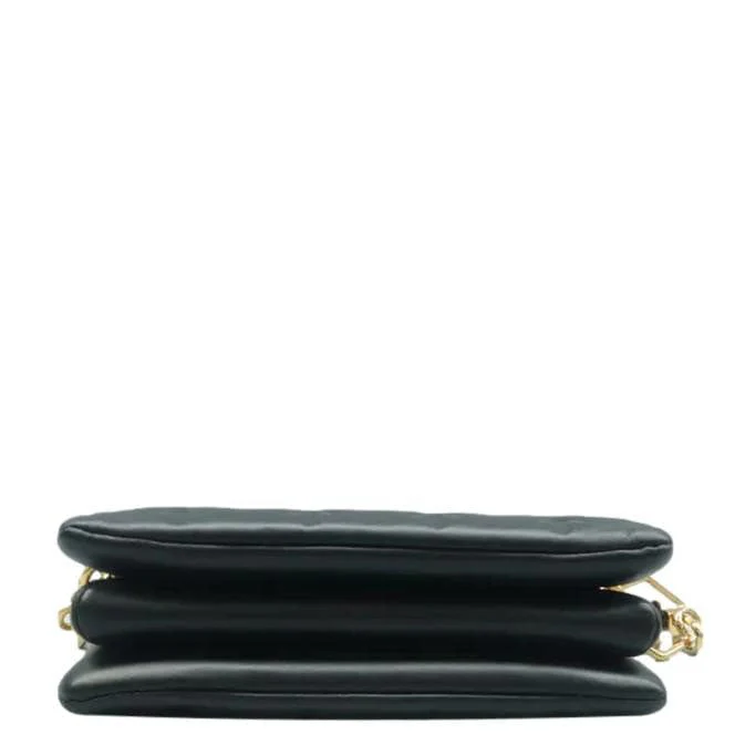 LOUIS VUITTON Coussin BB Monogram Embossed Leather Shoulder Bag Black - Image 7