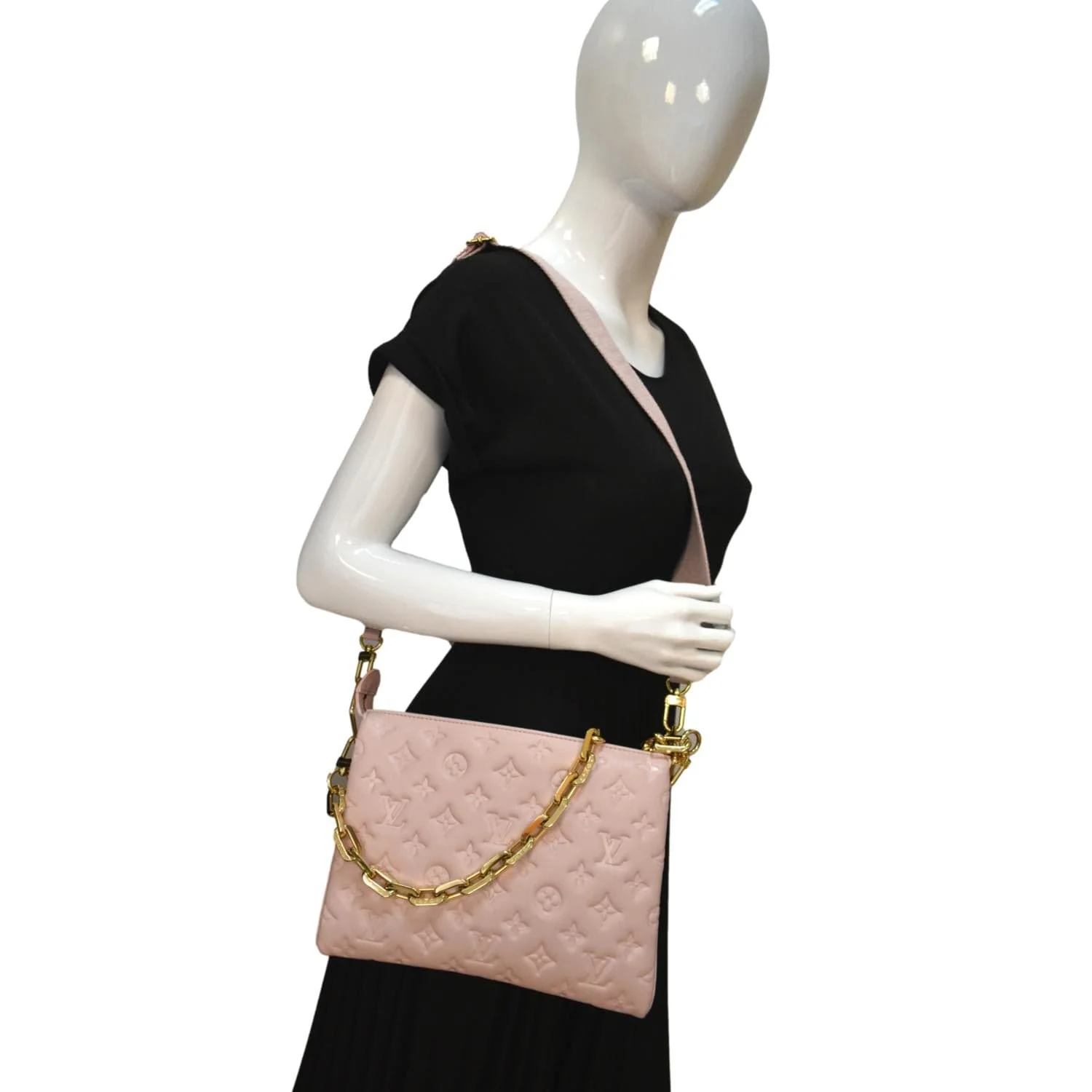 LOUIS VUITTON Coussin PM Monogram Embossed Shoulder Bag Pink - Image 2