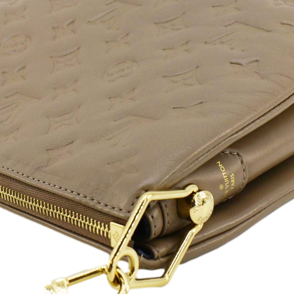 LOUIS VUITTON Coussin PM Monogram Embossed Leather Crossbody Bag Beige - Image 8