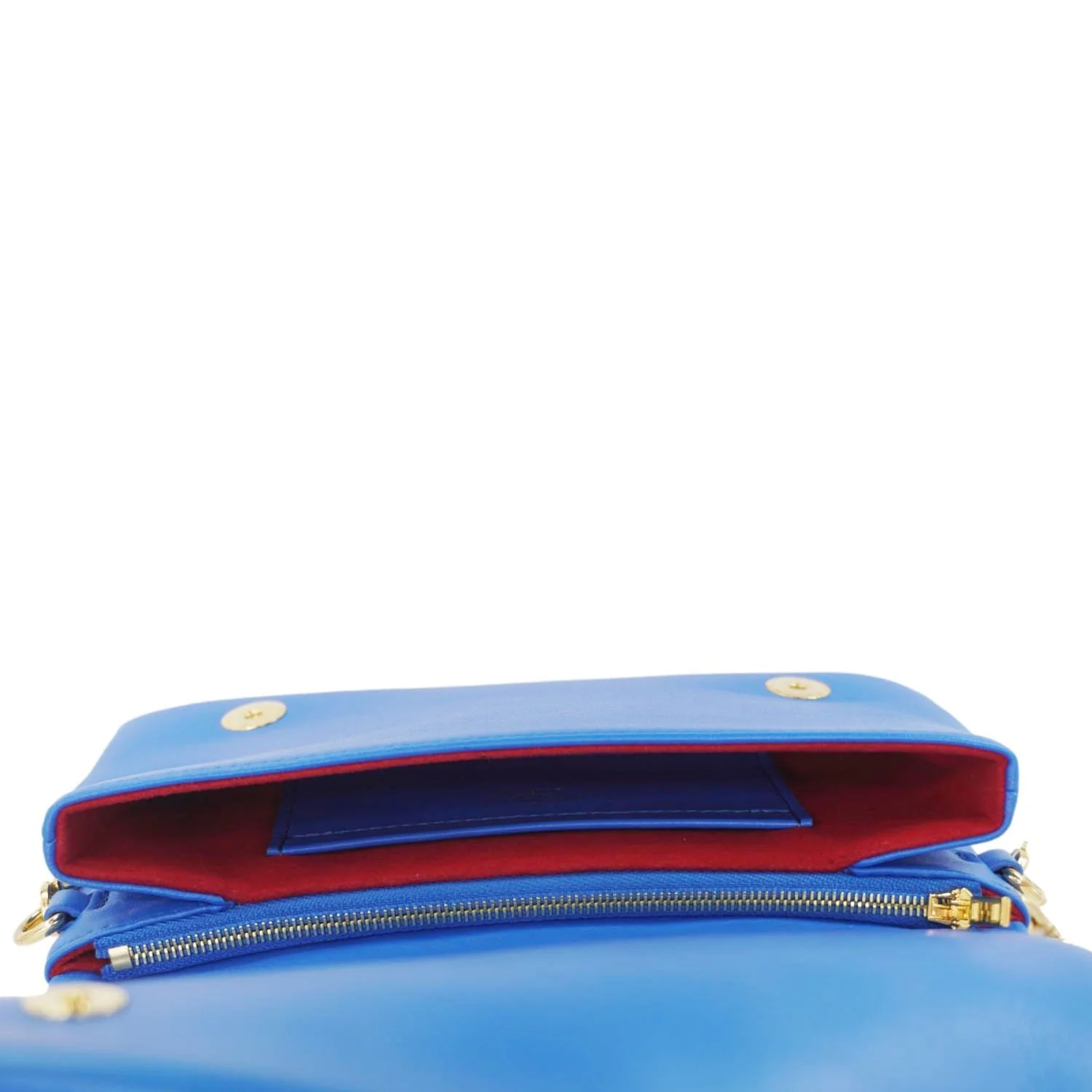 LOUIS VUITTON Coussin Pochette Monogram Embossed Leather Crossbody Bag Blue - Image 11