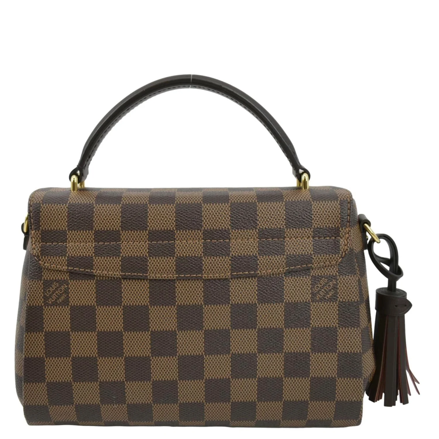 LOUIS VUITTON Croisette Damier Ebene Crossbody Bag Brown - Image 4