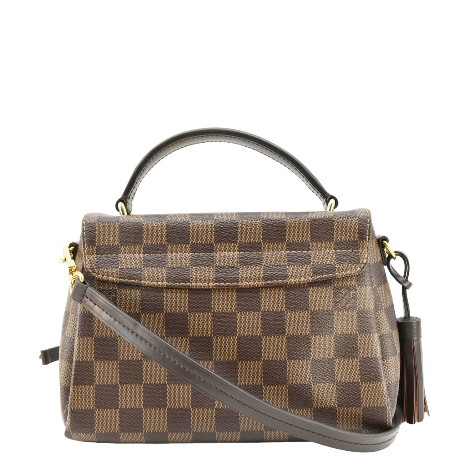 LOUIS VUITTON Croisette Damier Ebene Crossbody Bag Brown - Image 4