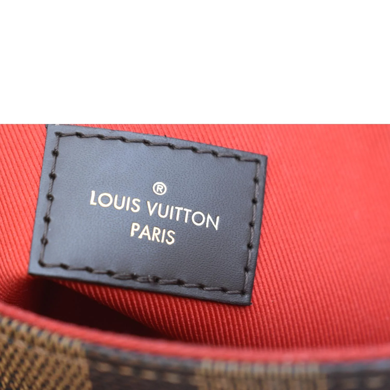LOUIS VUITTON Croisette Damier Ebene Crossbody Bag Brown - Image 11