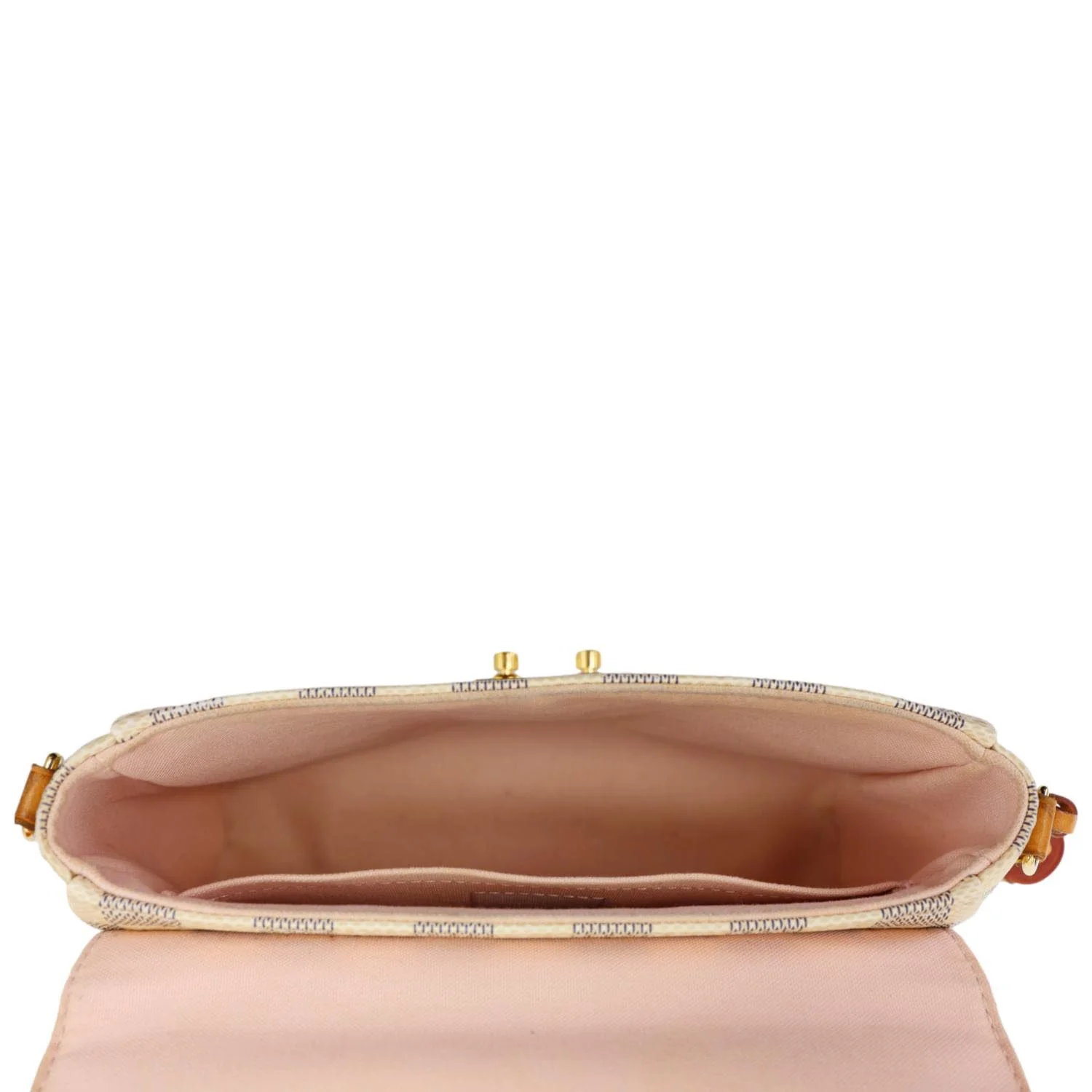 LOUIS VUITTON Croisette Damier Azur Satchel Crossbody Bag Rose Ballerine - Image 12