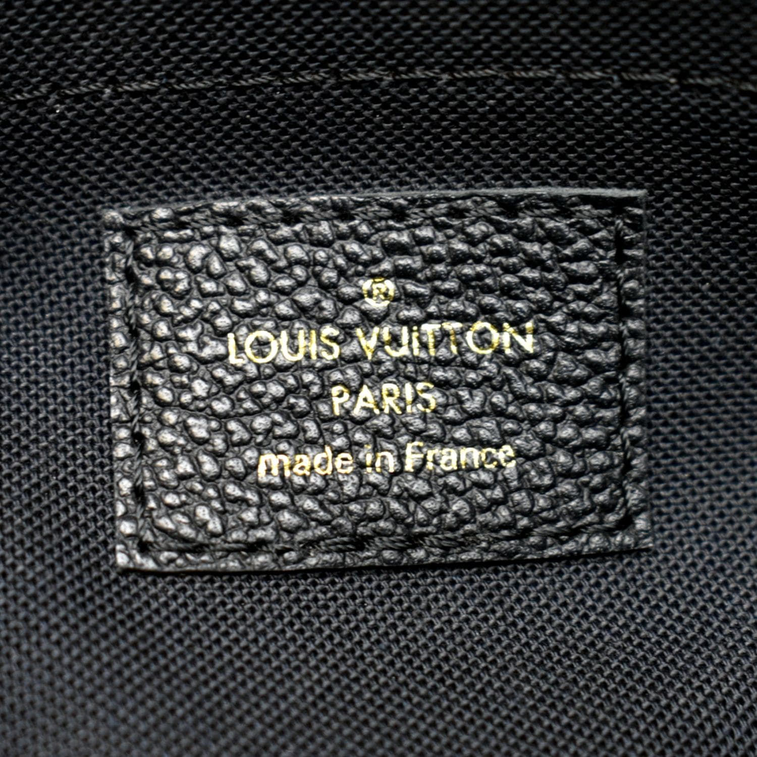 LOUIS VUITTON Daily Pouch Monogram Embossed Leather Clutch Bag Black - Image 14