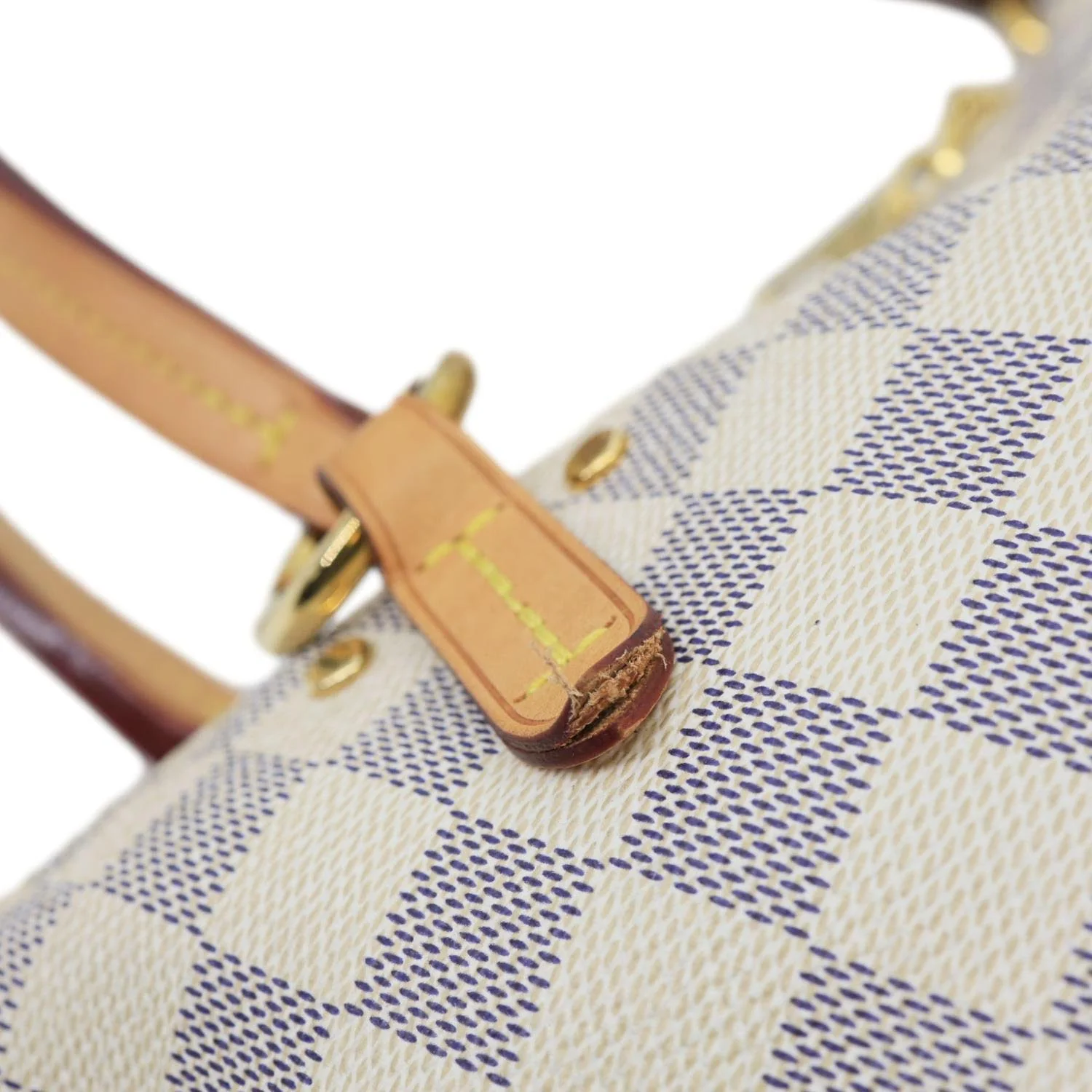 LOUIS VUITTON Lymington Damier Azur Canvas Hobo Shoulder Bag Rose Ballerine - Image 12