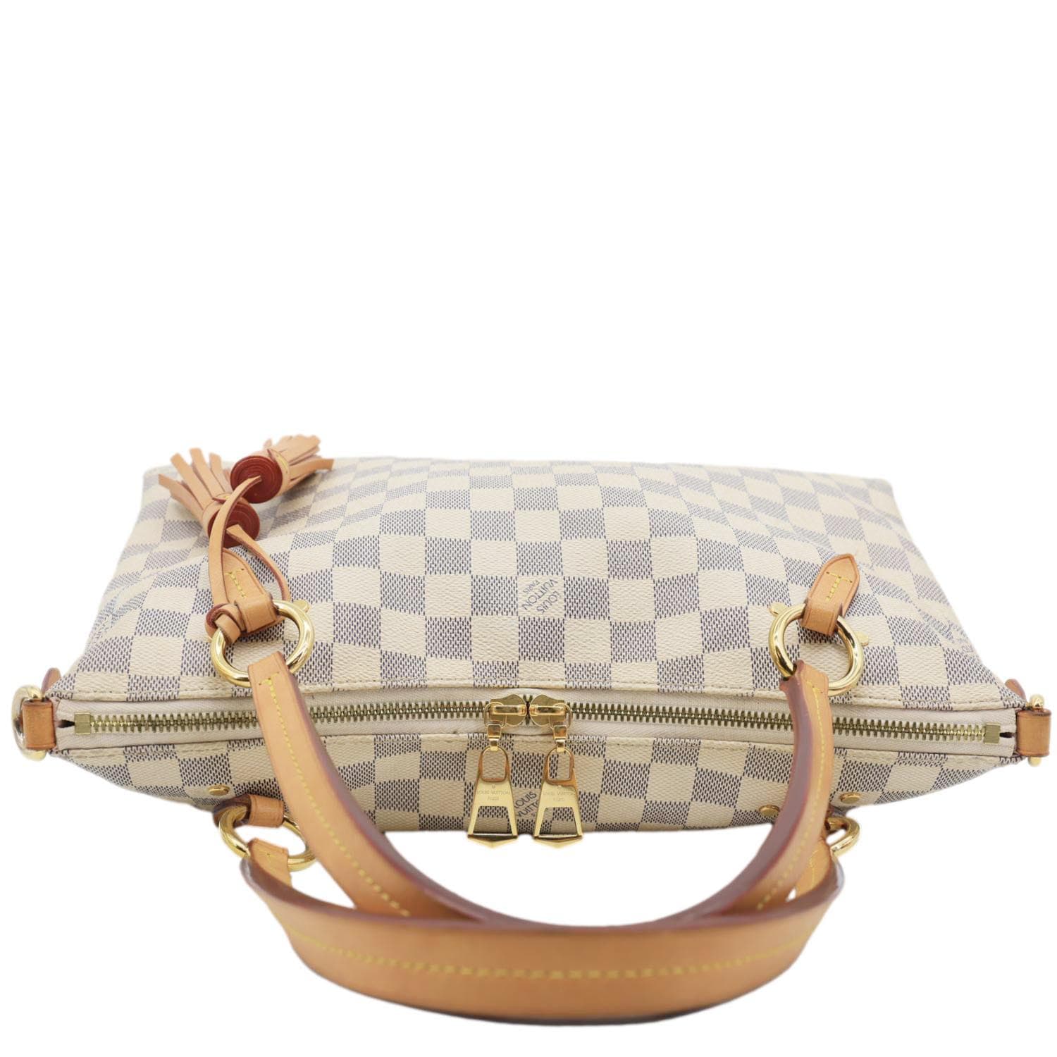 LOUIS VUITTON Lymington Damier Azur Canvas Hobo Shoulder Bag Rose Ballerine - Image 5