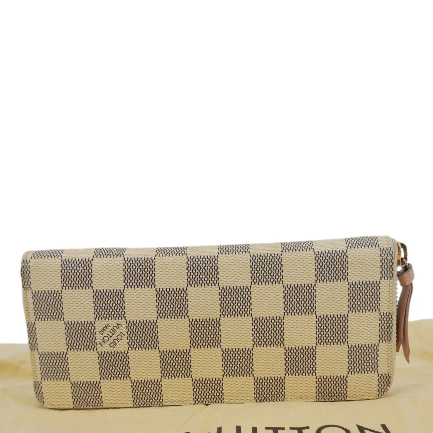 LOUIS VUITTON Clemence Damier Azur Wallet Rose Ballerine - Image 3
