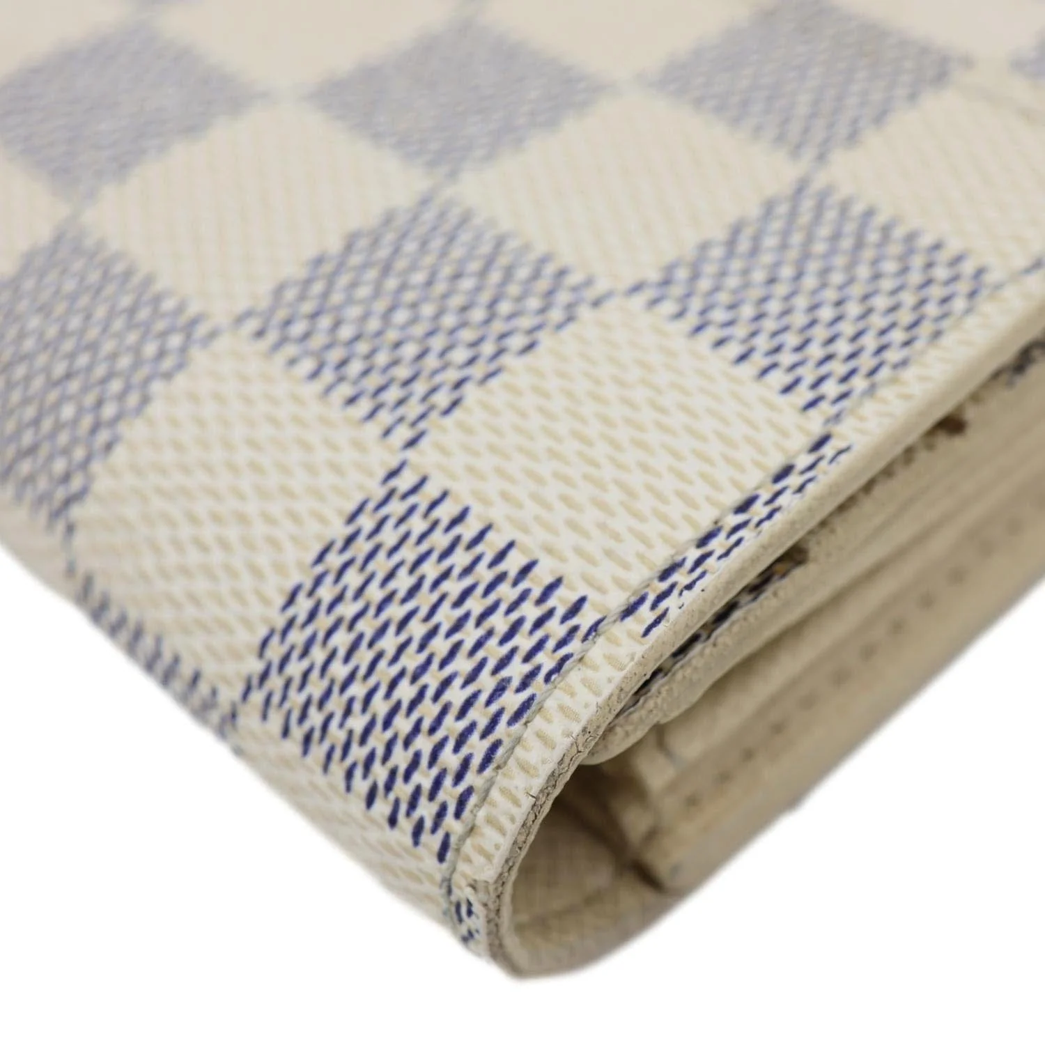 LOUIS VUITTON Sarah Damier Azur Wallet White - Image 6