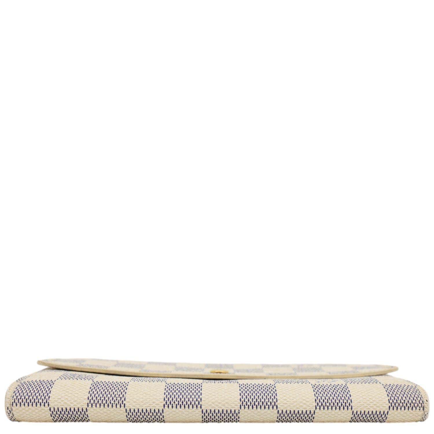 LOUIS VUITTON Sarah Damier Azur Wallet White - Image 9
