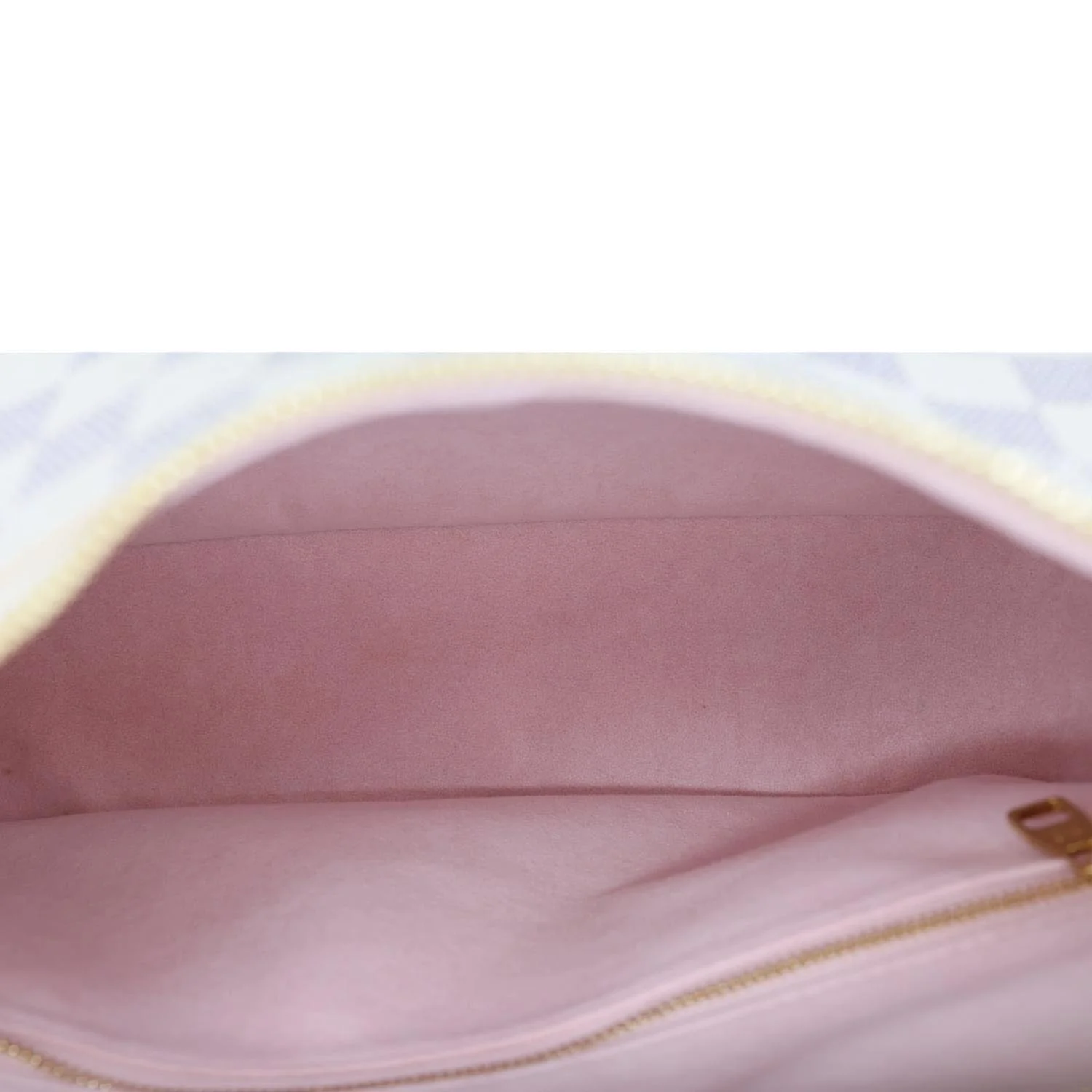LOUIS VUITTON Slouchy PM Damier Azur Hobo Bag Rose Ballerine - Image 12