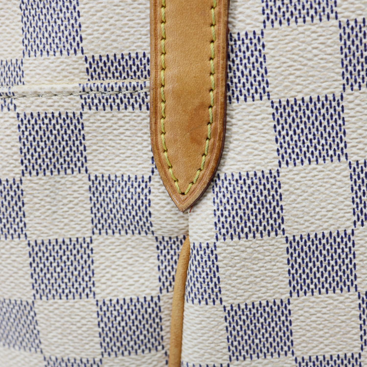 LOUIS VUITTON Totally MM Damier Azur Shoulder Bag White - Image 16