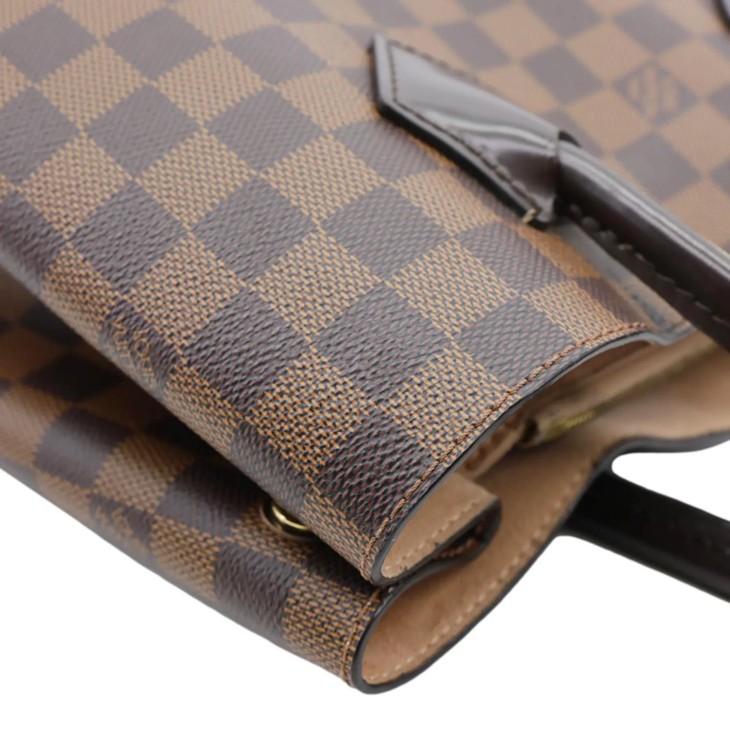 LOUIS VUITTON Kensington Damier Ebene Tote Bag Brown - Image 7
