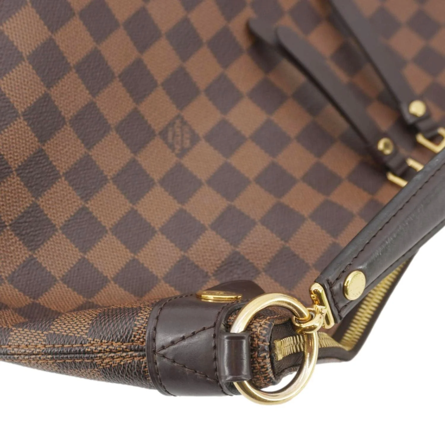LOUIS VUITTON Duomo Damier Ebene Hobo Bag Brown - Image 5