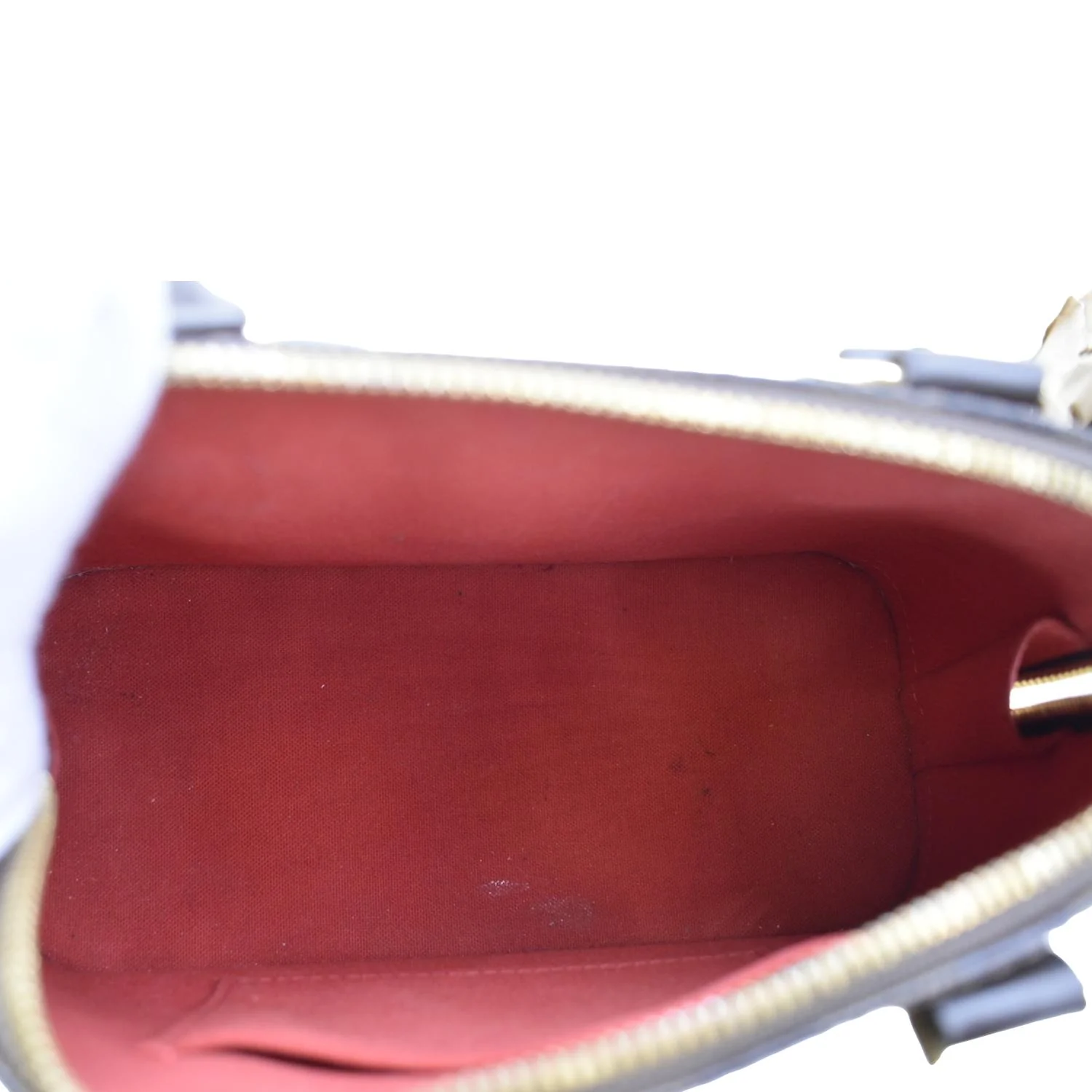 LOUIS VUITTON Alma BB Damier Ebene Satchel Crossbody Bag Brown - Image 12