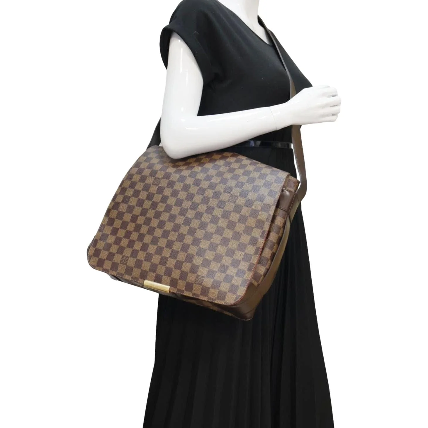 LOUIS VUITTON Bastille Damier Ebene Messenger Bag Brown - Image 2
