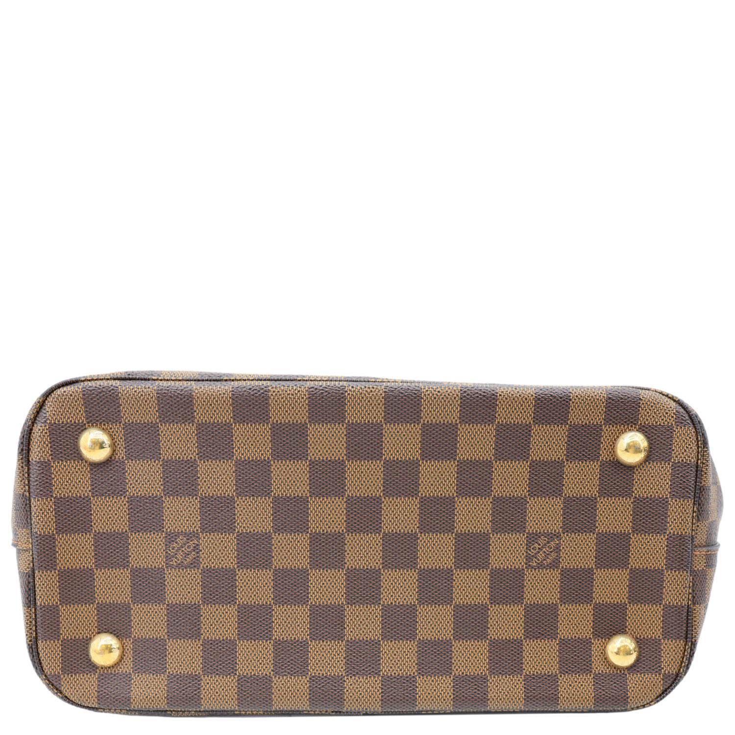LOUIS VUITTON Belmont Damier Ebene Tote Bag Brown - Image 9