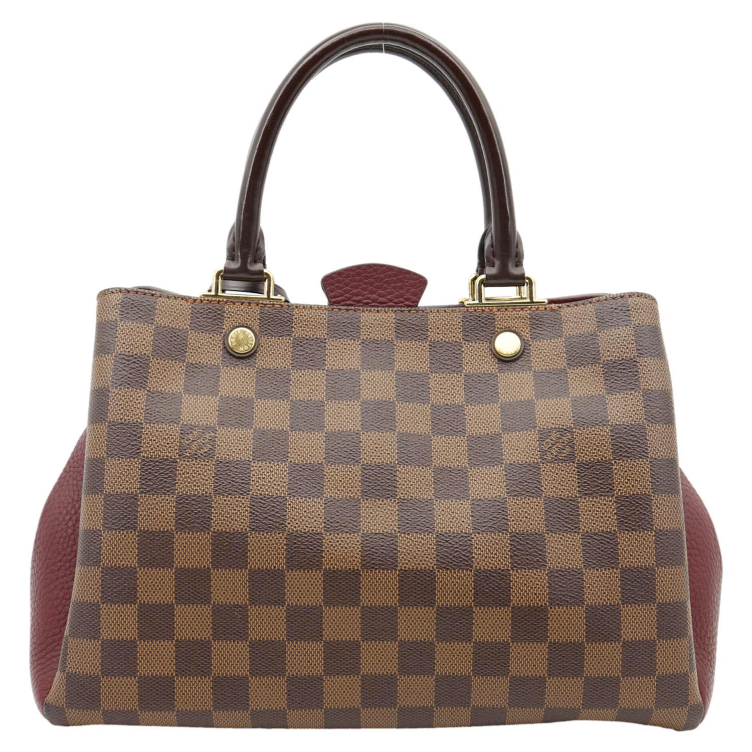 LOUIS VUITTON Brittany Damier Ebene Shoulder Bag Bordeaux - Image 3