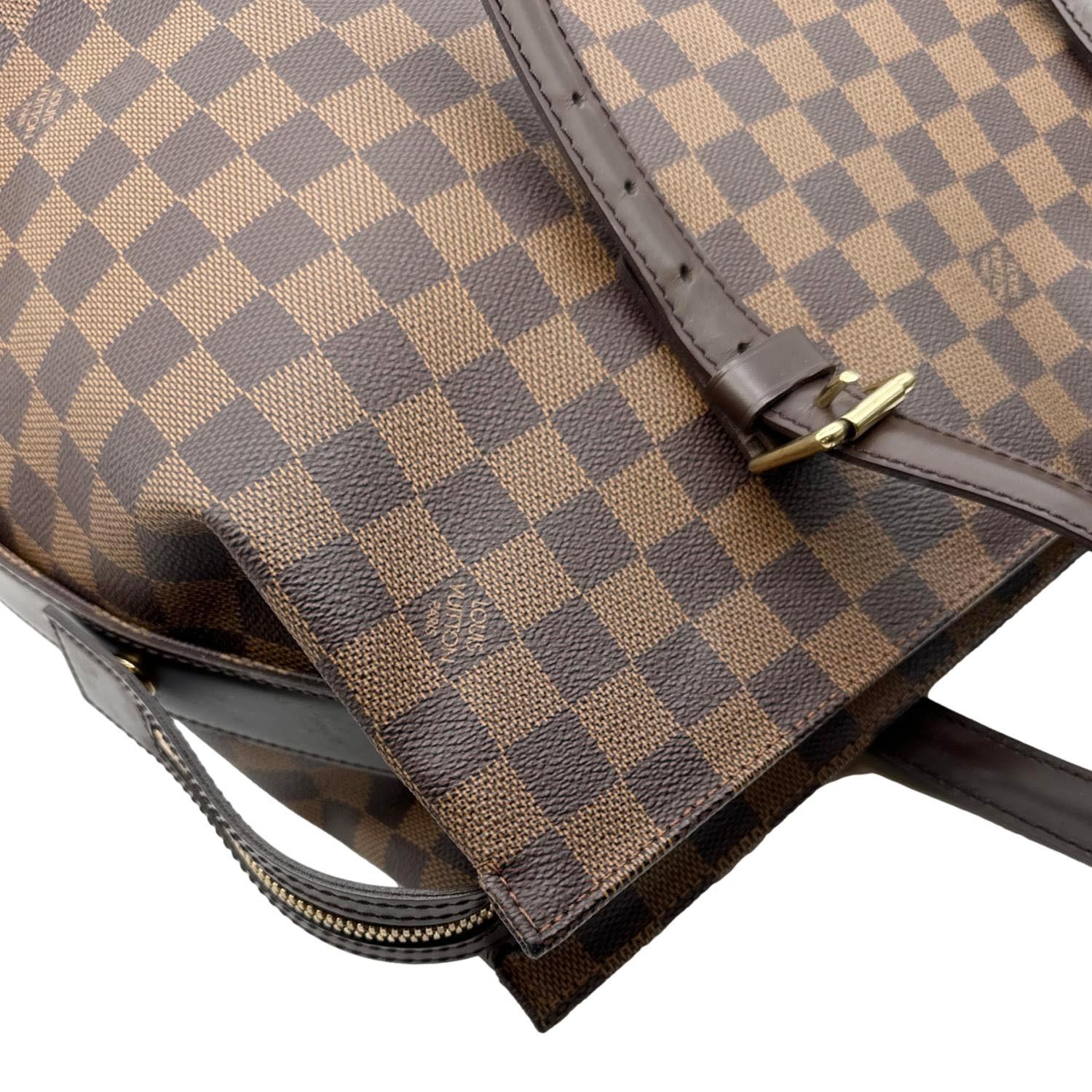 LOUIS VUITTON Chelsea Damier Ebene Shoulder Bag Brown - Image 5