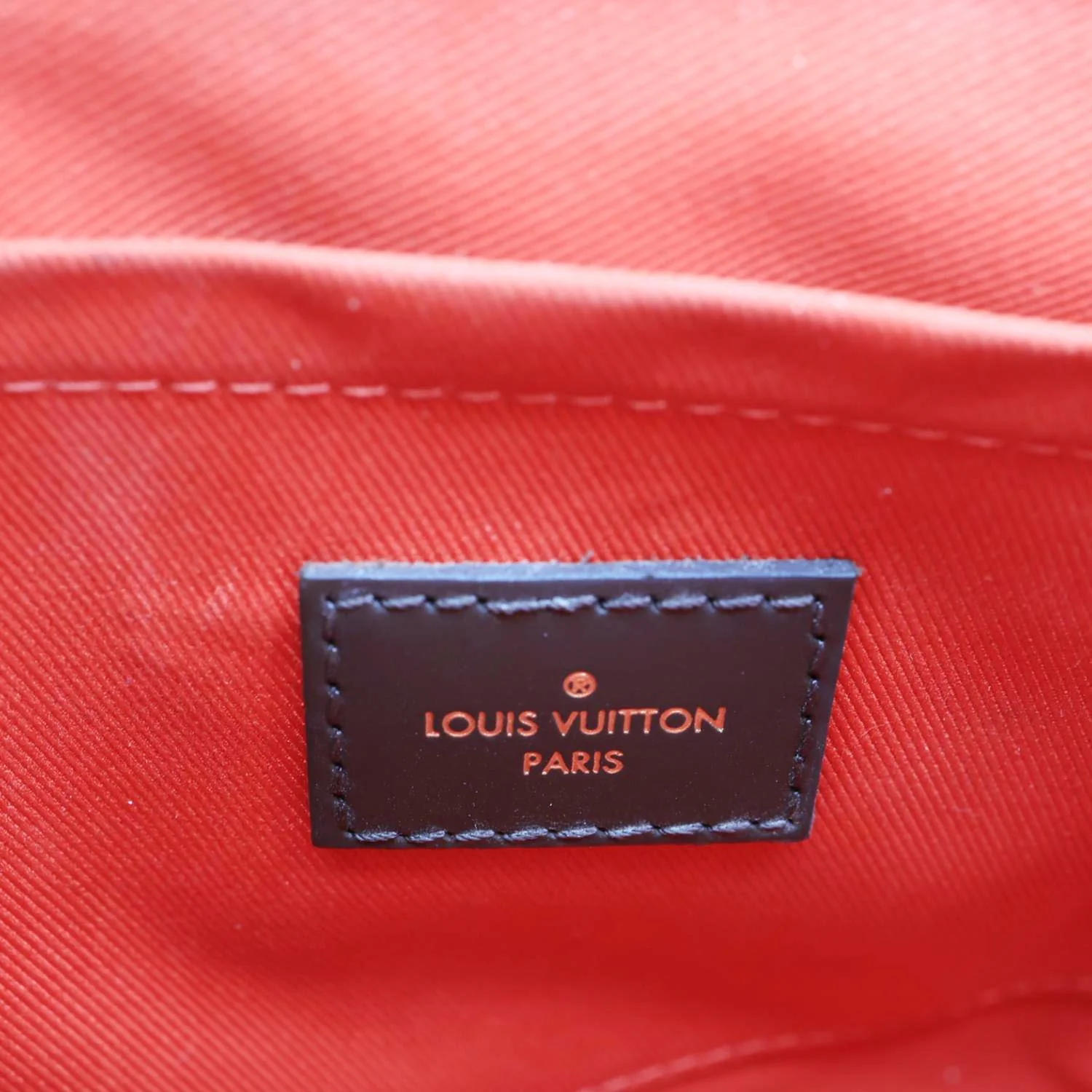 LOUIS VUITTON Croisette Damier Ebene Crossbody Bag Brown - Image 14