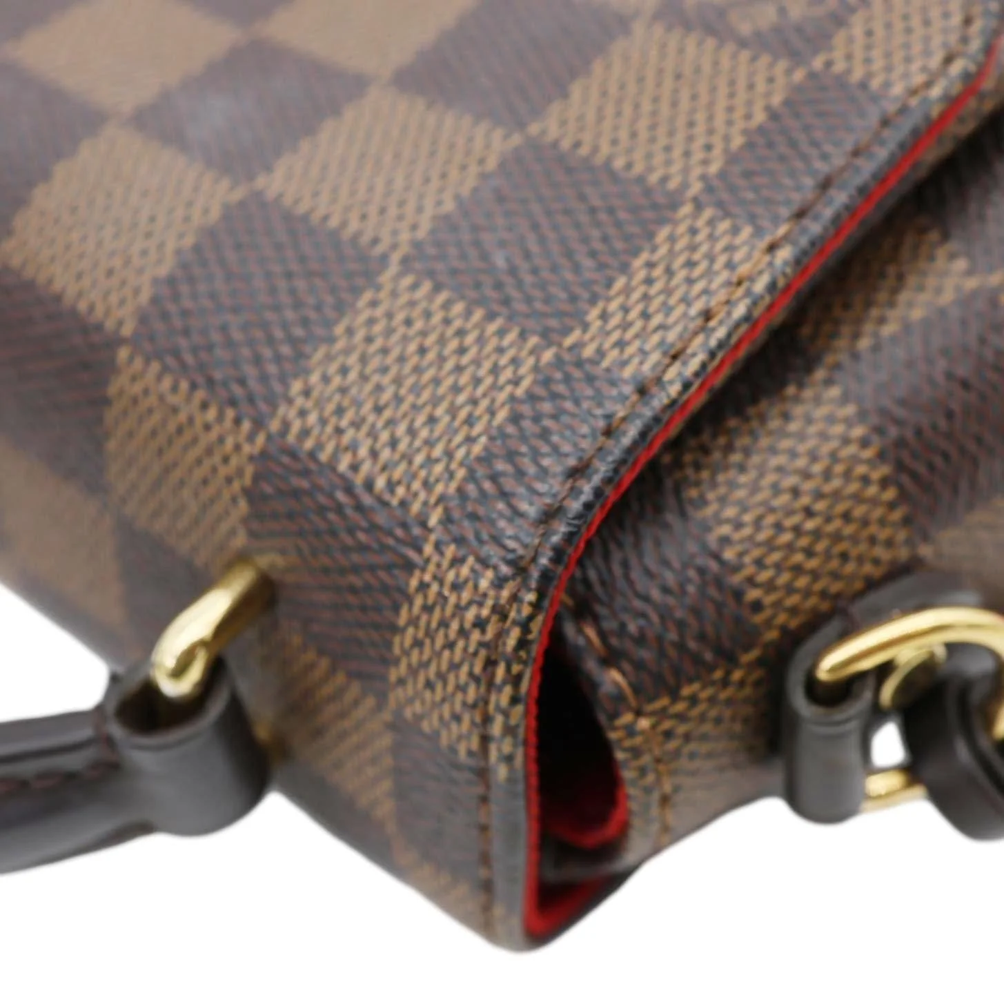 LOUIS VUITTON Croisette Damier Ebene Crossbody Bag Brown - Image 6