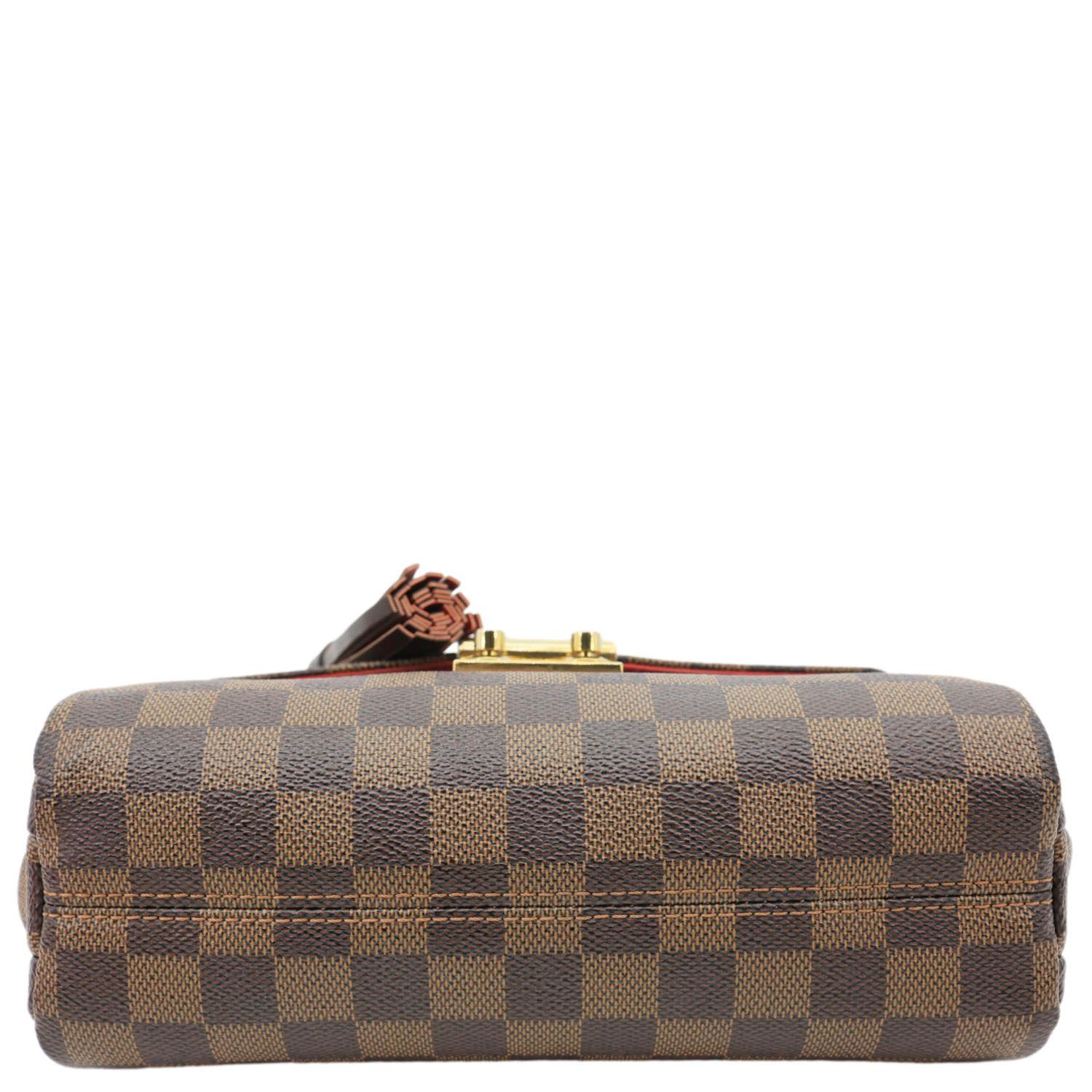 LOUIS VUITTON Croisette Damier Ebene Crossbody Bag Brown - Image 9