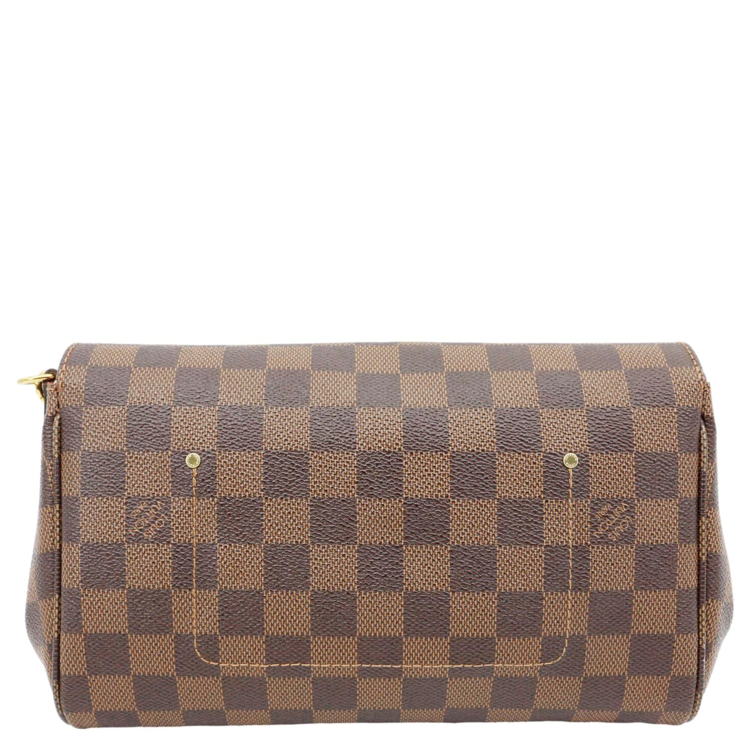 LOUIS VUITTON Favorite MM Damier Ebene Chain Shoulder Bag Brown - Image 3