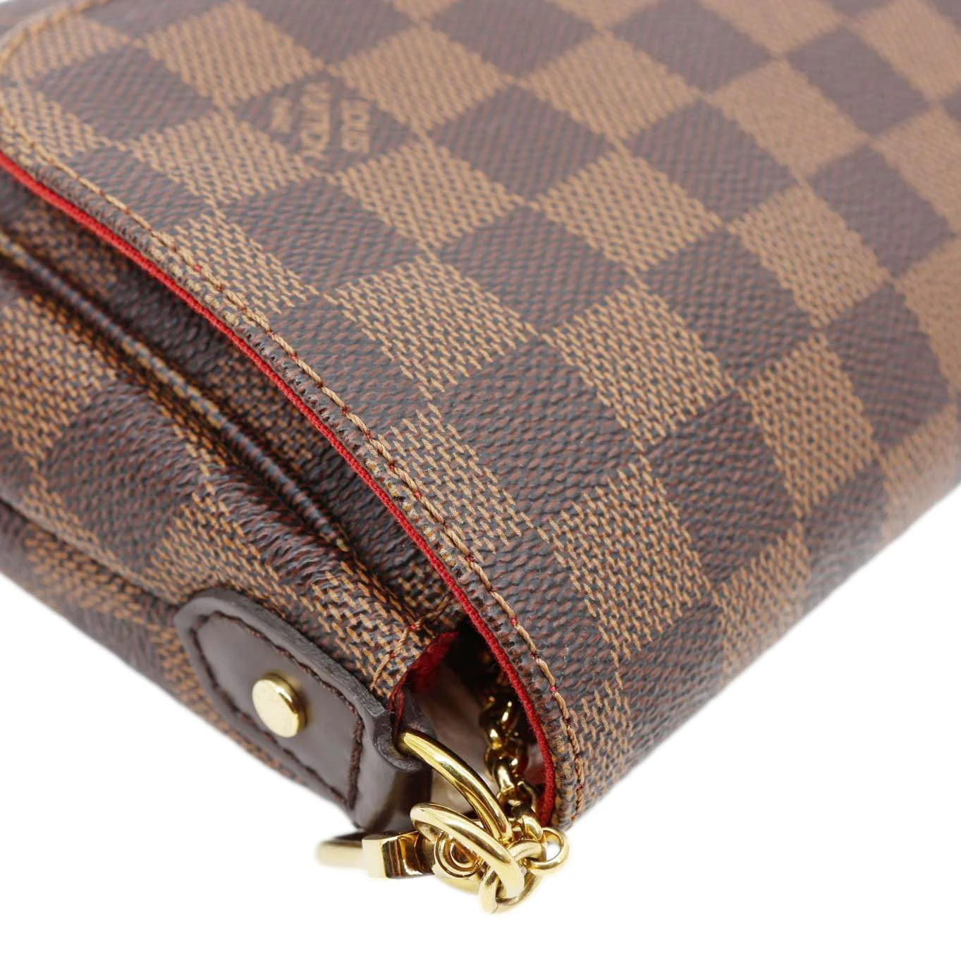 LOUIS VUITTON Favorite MM Damier Ebene Chain Shoulder Bag Brown - Image 5