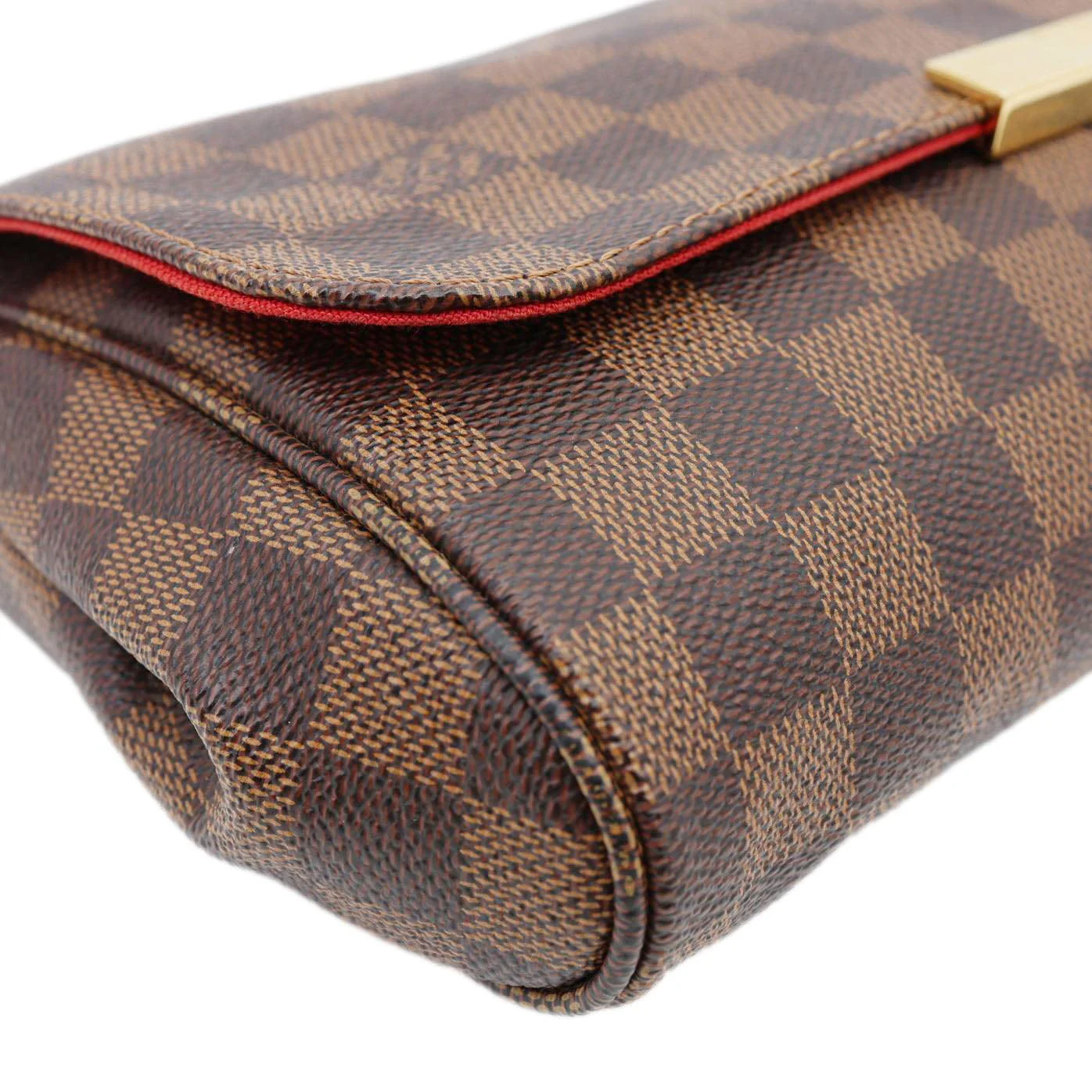 LOUIS VUITTON Favorite MM Damier Ebene Chain Shoulder Bag Brown - Image 7