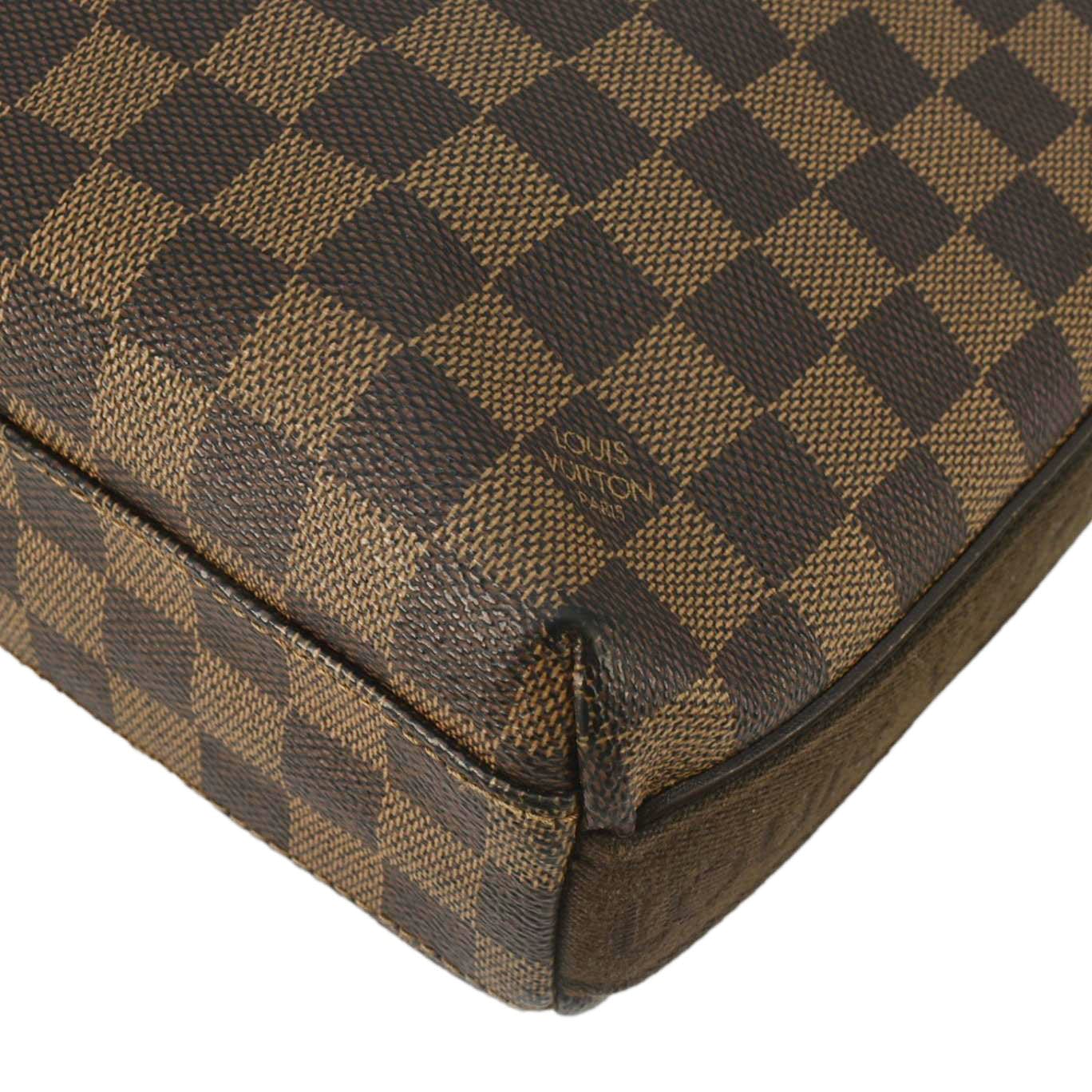 LOUIS VUITTON Trotteur Beaubourg PM Damier Ebene Crossbody Bag Brown - Image 8
