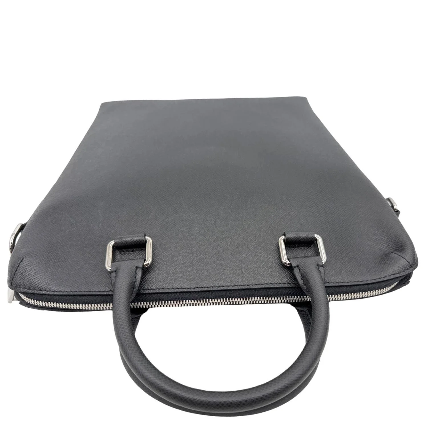 LOUIS VUITTON Grigori Taiga Leather Tote Crossbody Bag Black - Image 4