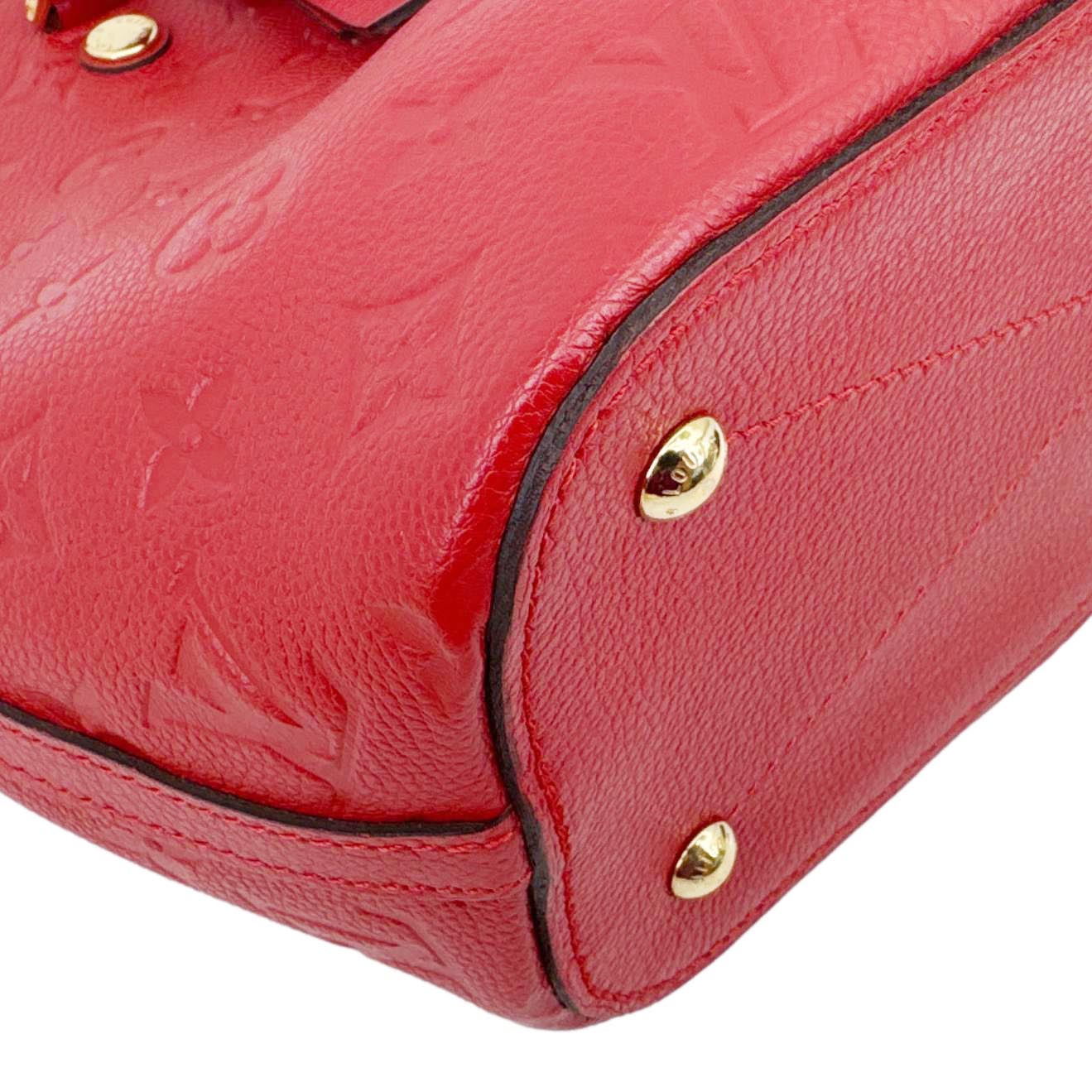 LOUIS VUITTON Mazarine Monogram Empreinte Shoulder Bag Red - Image 9