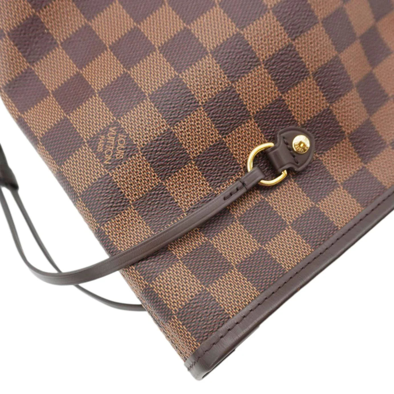 LOUIS VUITTON Neverfull GM Damier Ebene Tote Bag Brown - Image 5