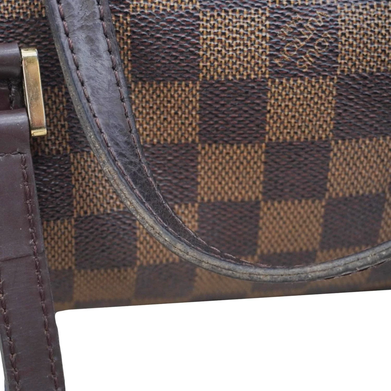 LOUIS VUITTON Papillon Damier Ebene Shoulder Bag Brown - Image 15