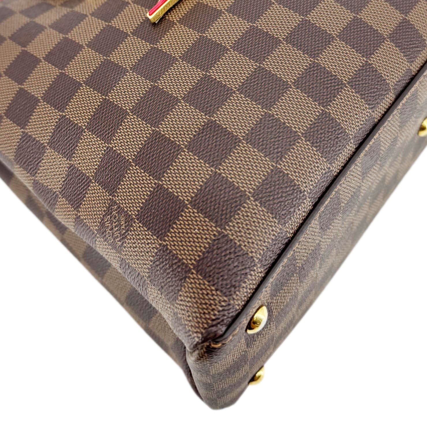 LOUIS VUITTON LV Riverside Damier Ebene Tote Bag Brown - Image 10