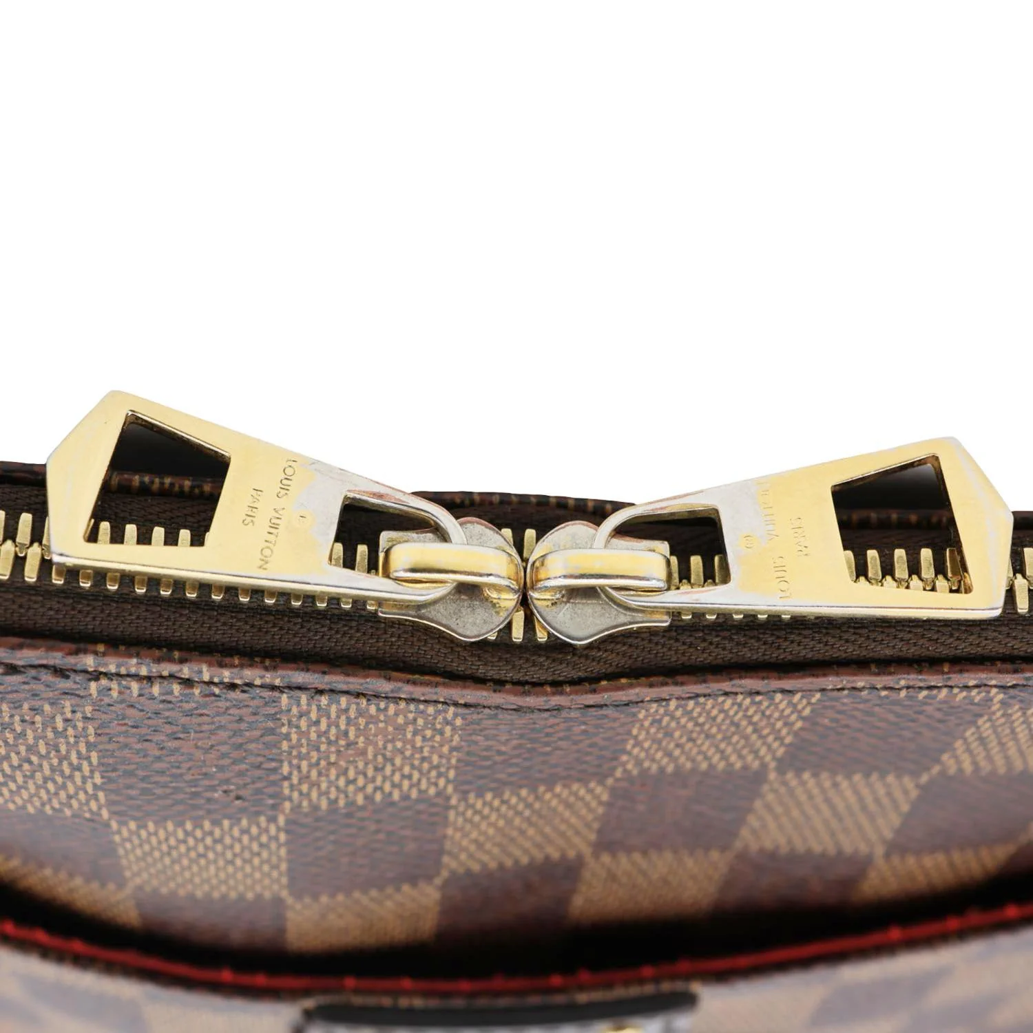 LOUIS VUITTON South Bank Besace Damier Ebene Crossbody Bag Brown - Image 12